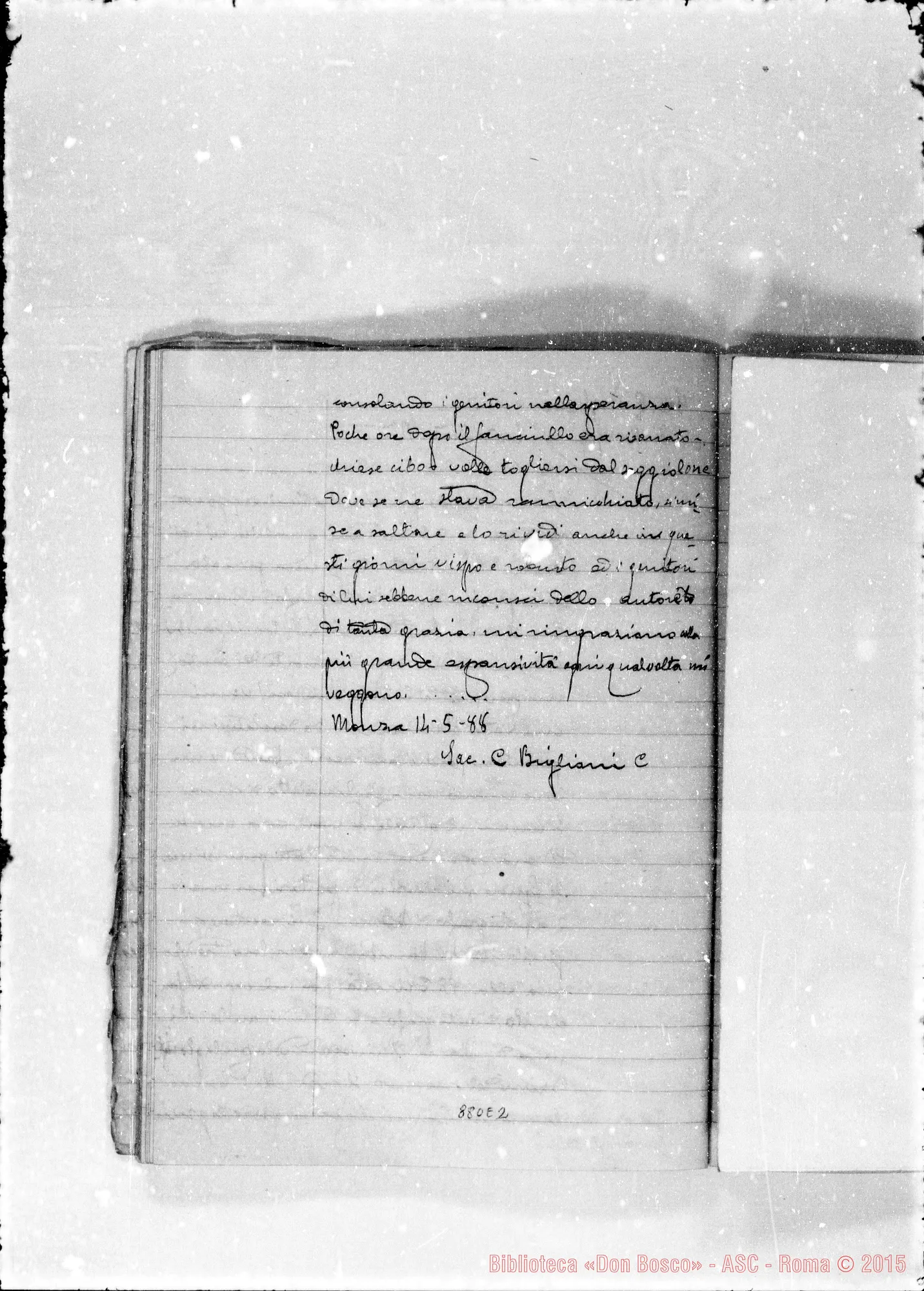Fotogramma E 2 — De miraculis in vita et post obitum