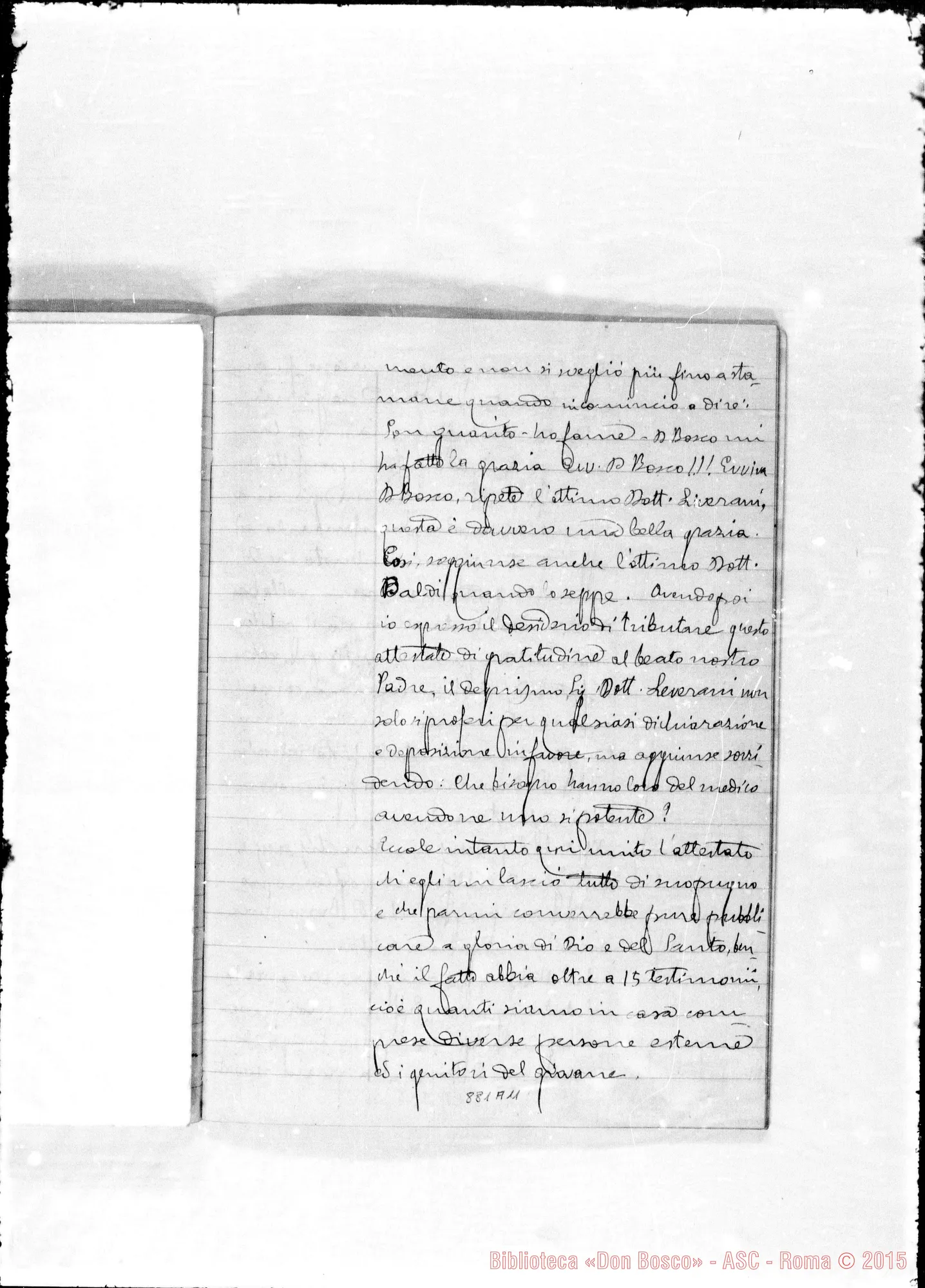 Fotogramma A 11 — De miraculis in vita et post obitum