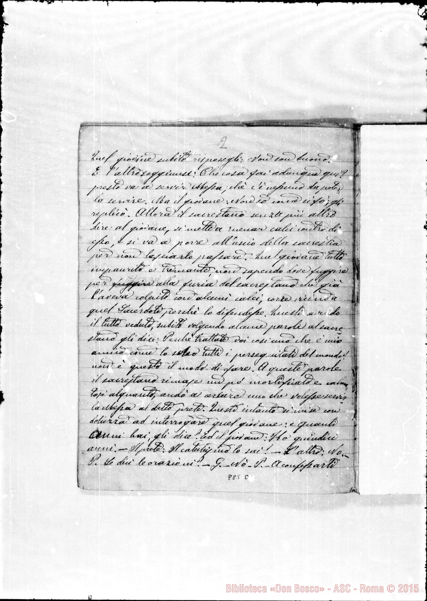 Fotogramma D 6 — Cronichetta: Origine degli Oratori. 1841