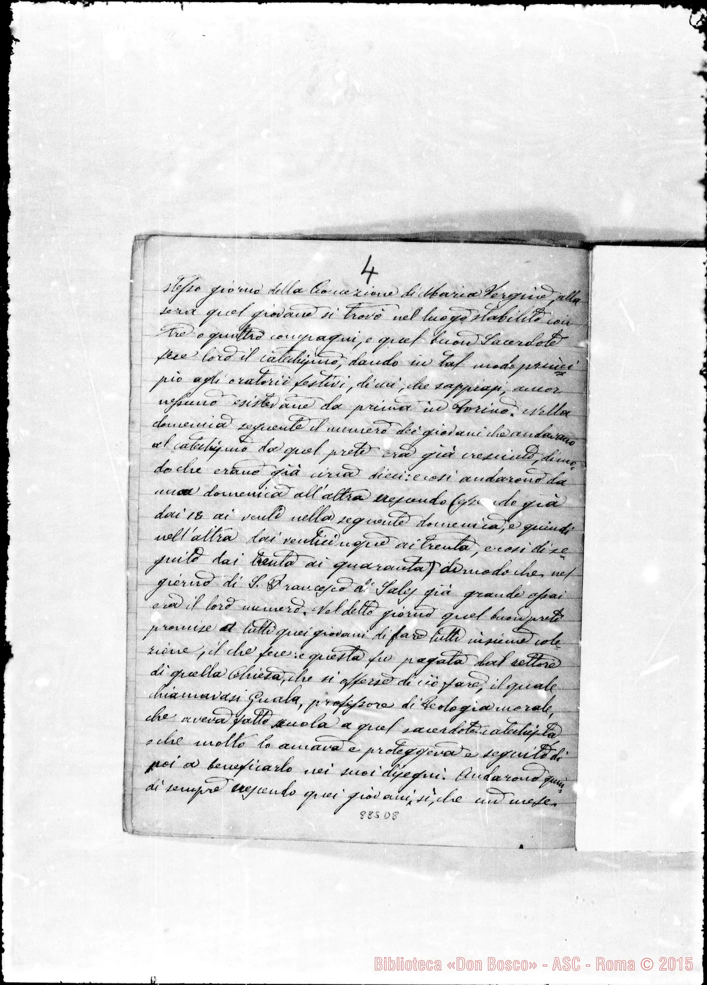 Fotogramma D 8 — Cronichetta: Origine degli Oratori. 1841
