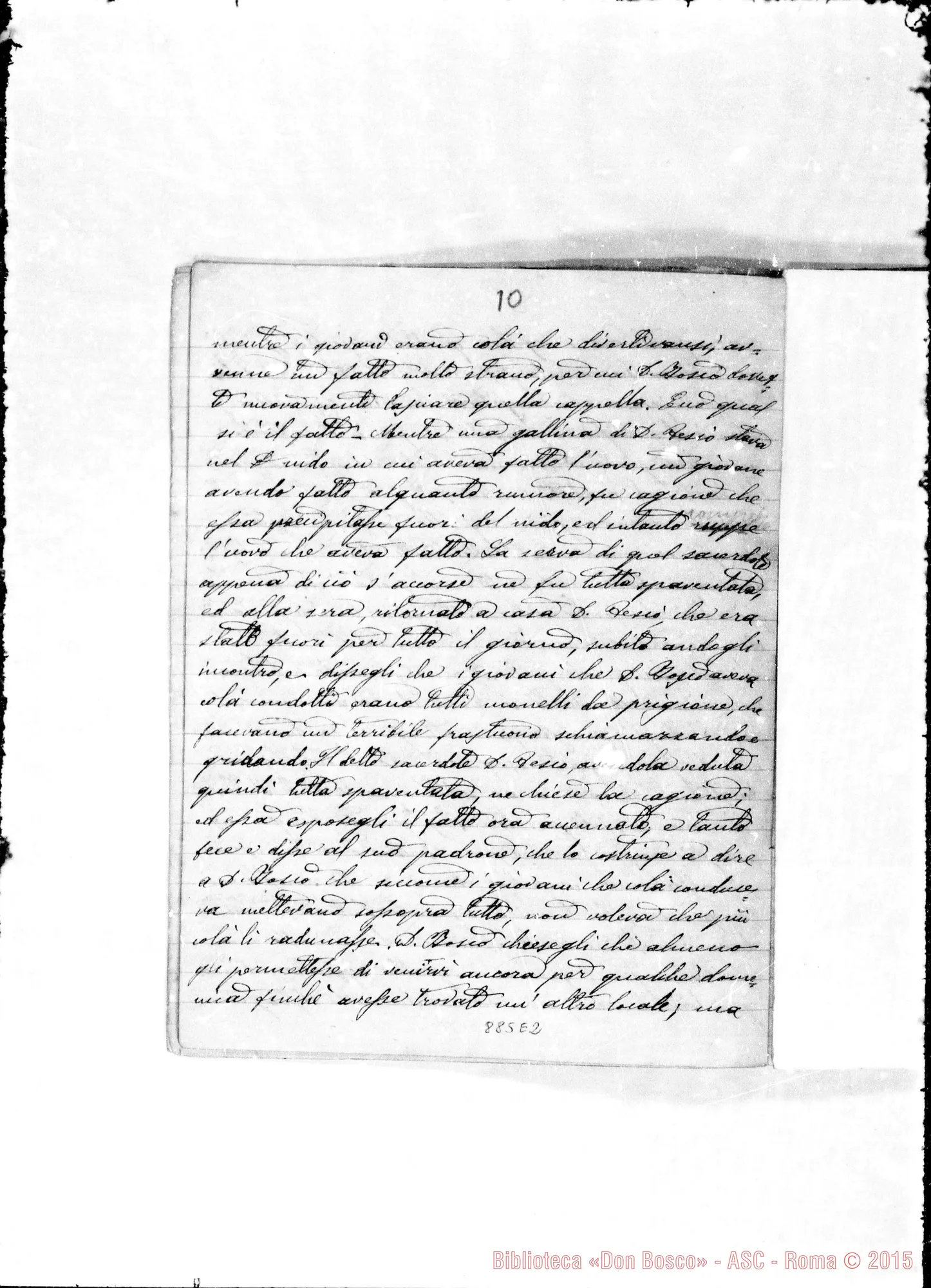 Fotogramma E 2 — Cronichetta: Origine degli Oratori. 1841