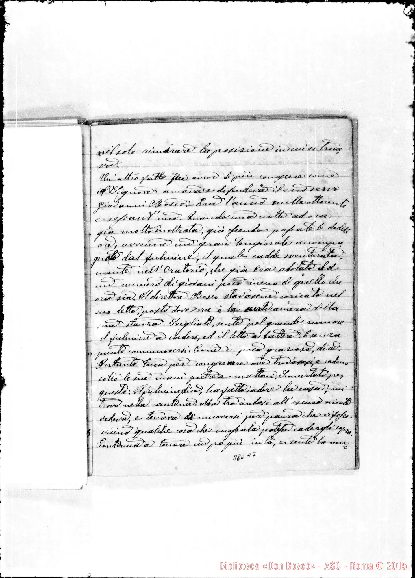 Fotogramma A 7 — Cronichetta: Origine degli Oratori. 1841