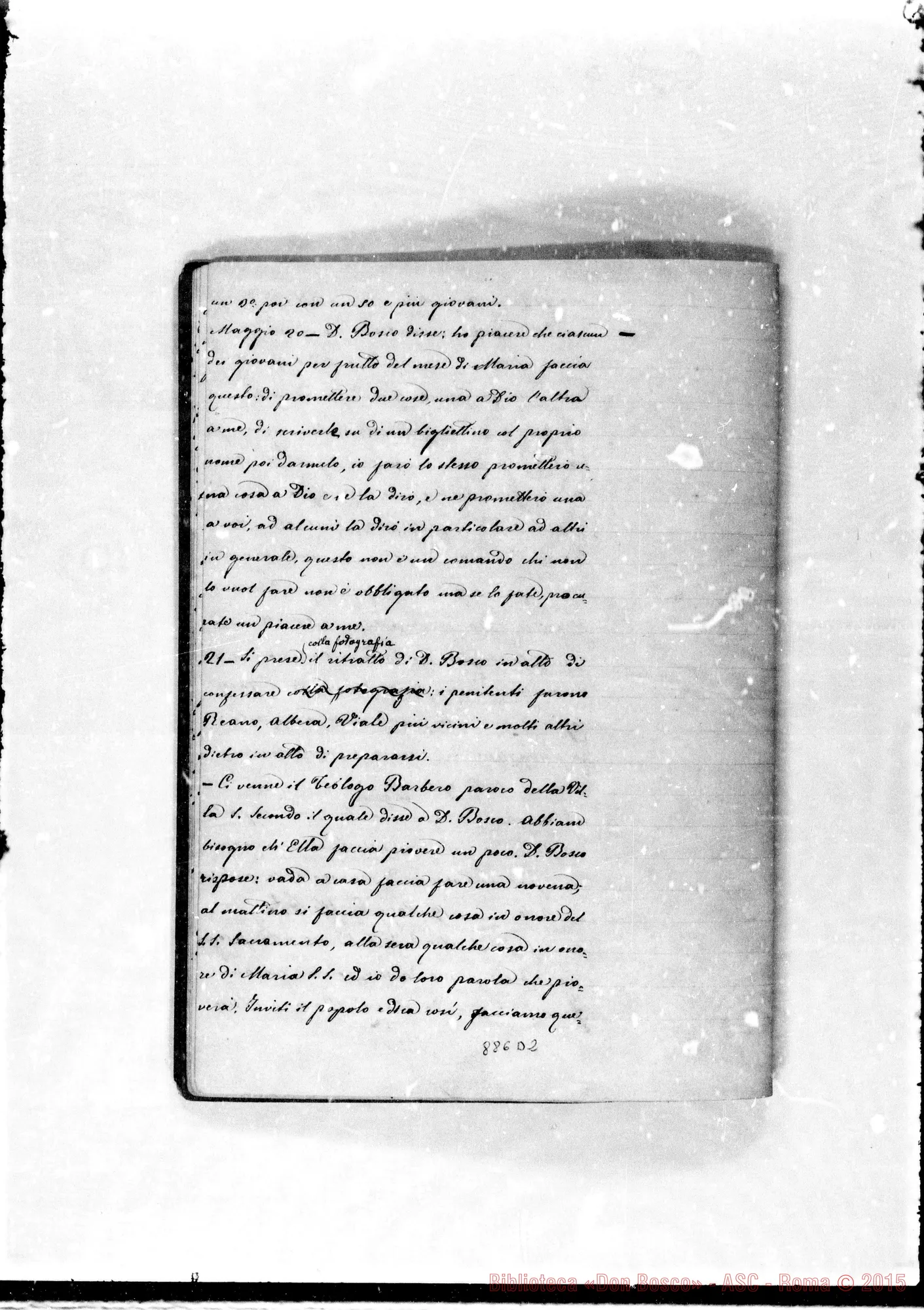 Fotogramma D 2 — «Noi siam figli di Maria…» 1861