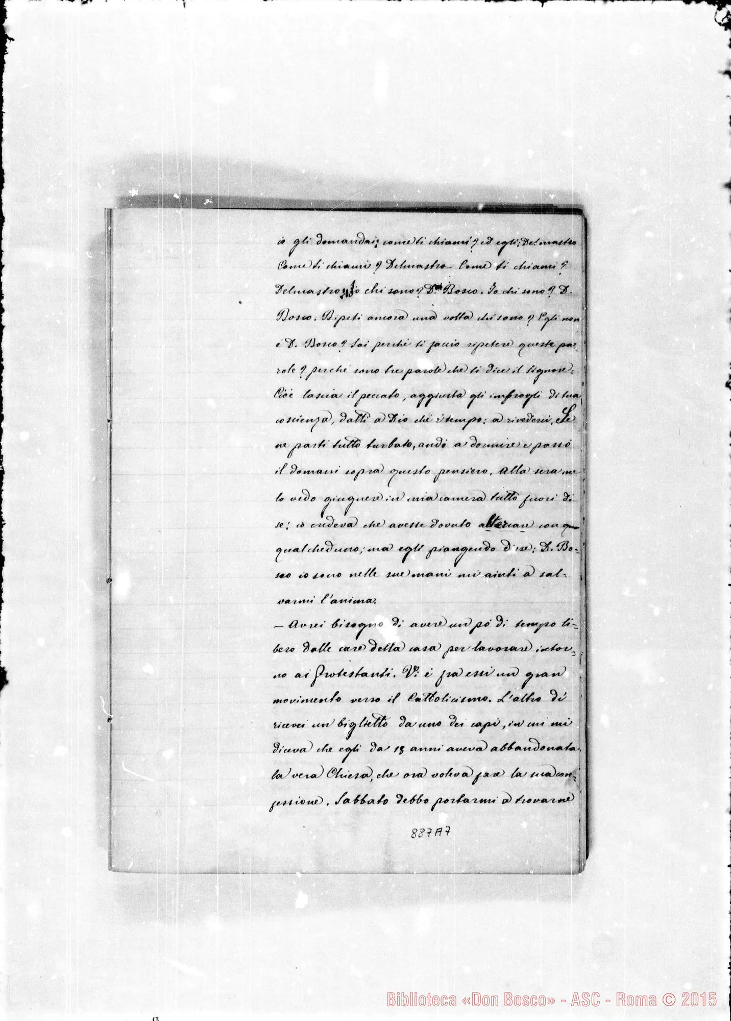 Fotogramma A 7 — «Noi siam figli di Maria…» 1861
