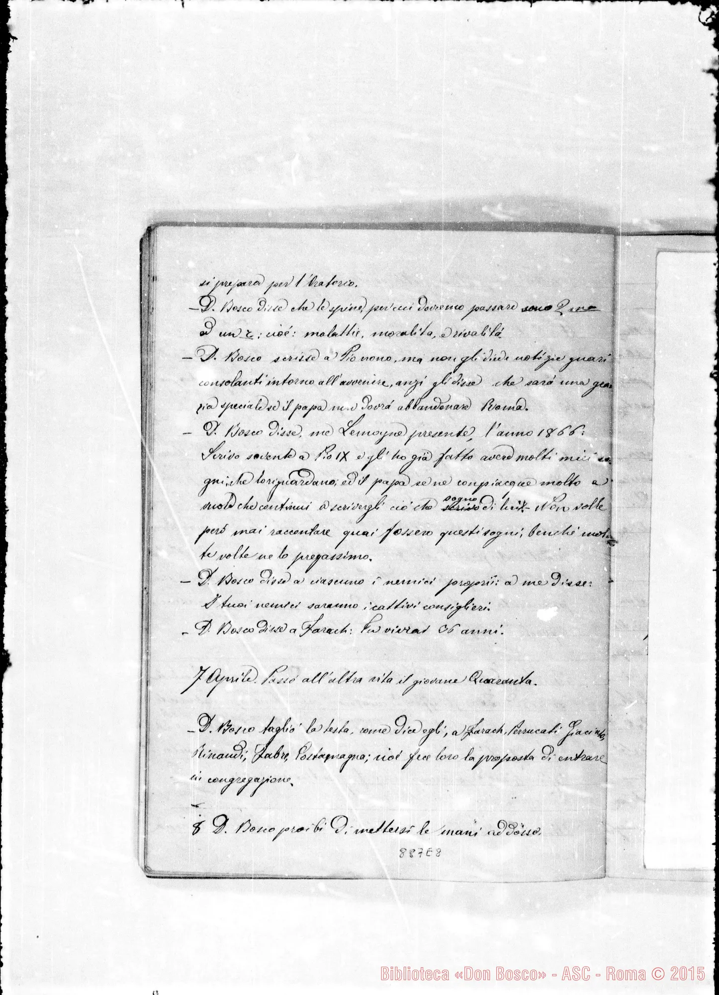Fotogramma E 8 — 3 marzo 1863…