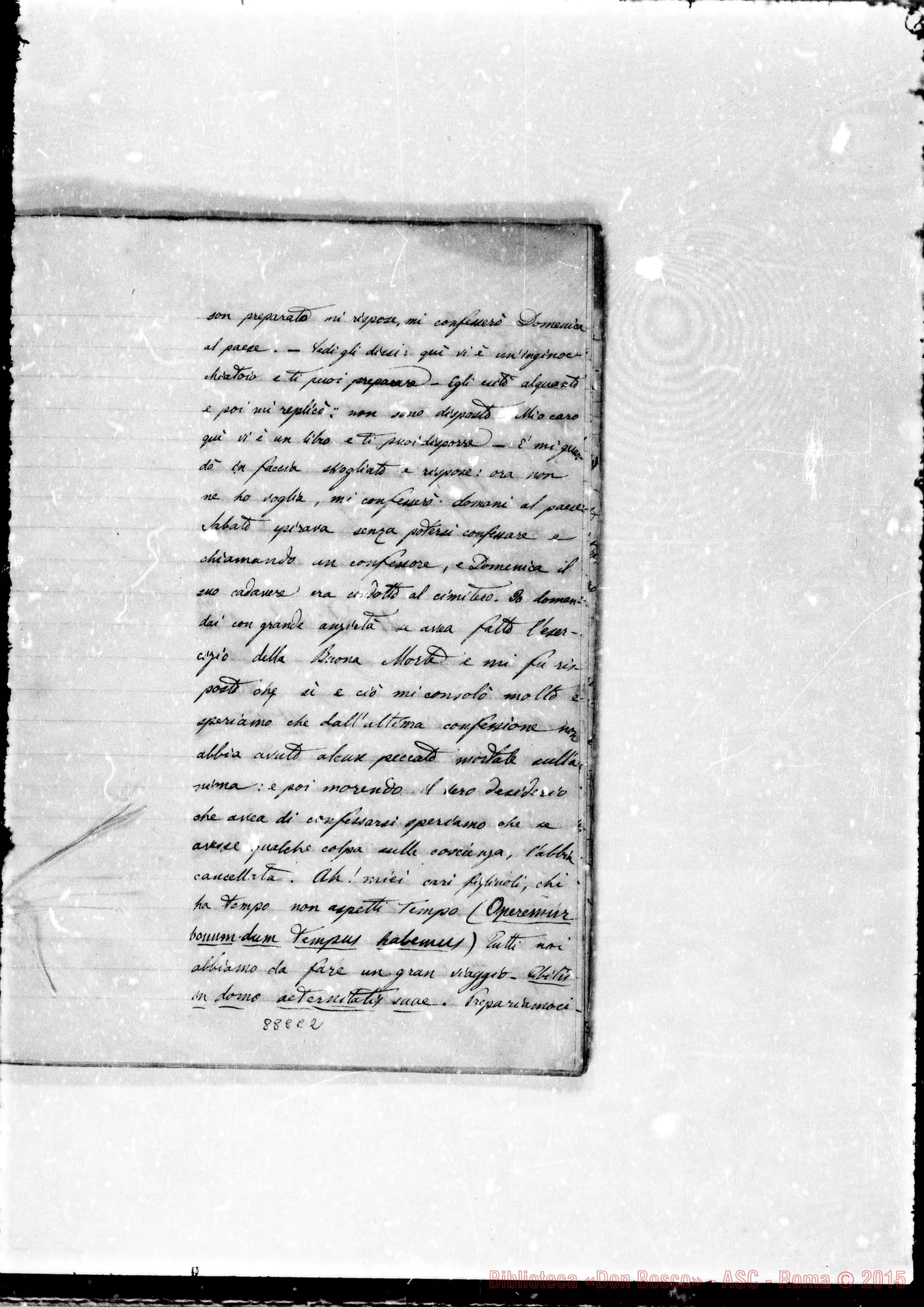 Fotogramma C 2 — Scritti di D. Lemoyne riguardo D. Bosco Gio.