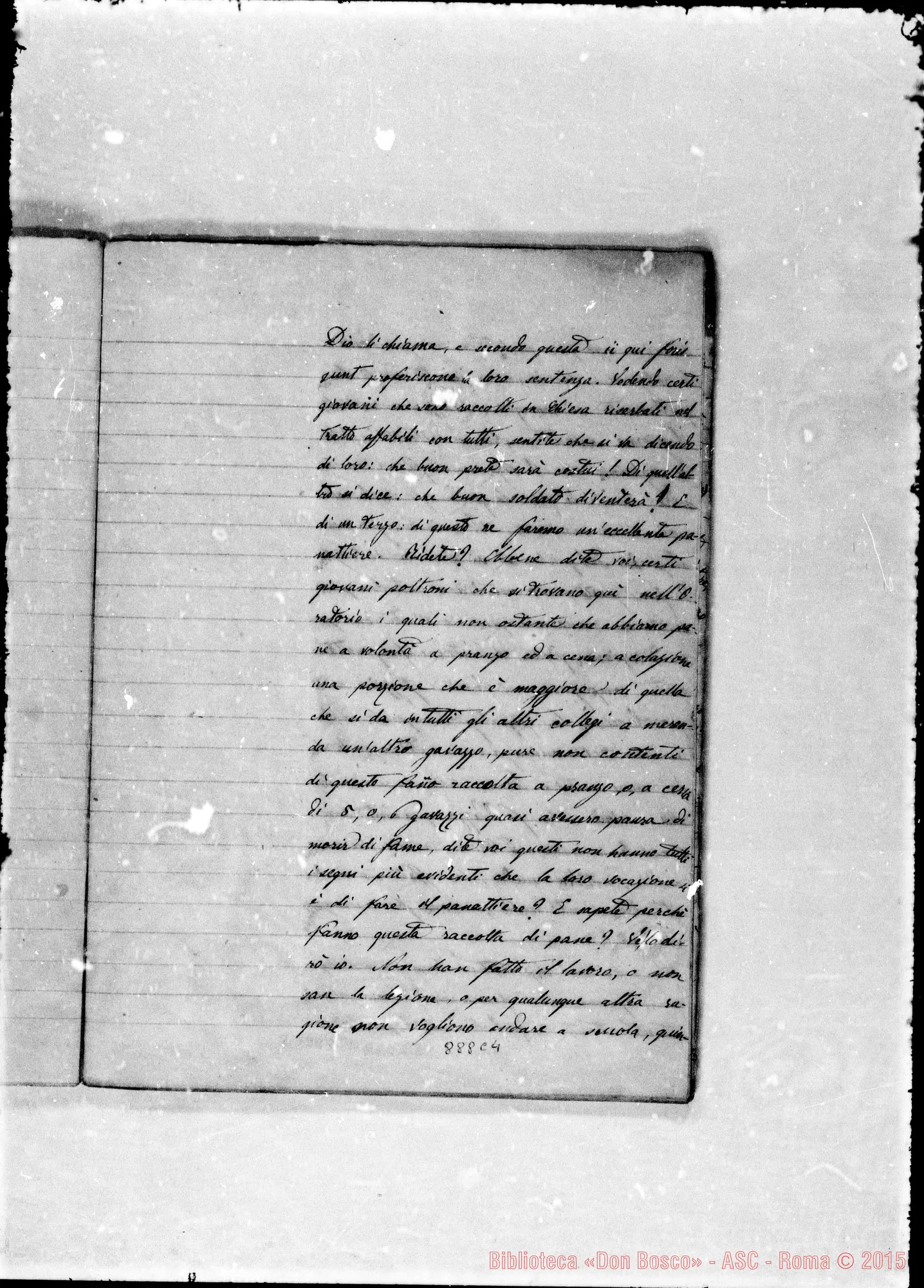 Fotogramma C 4 — Scritti di D. Lemoyne riguardo D. Bosco Gio.