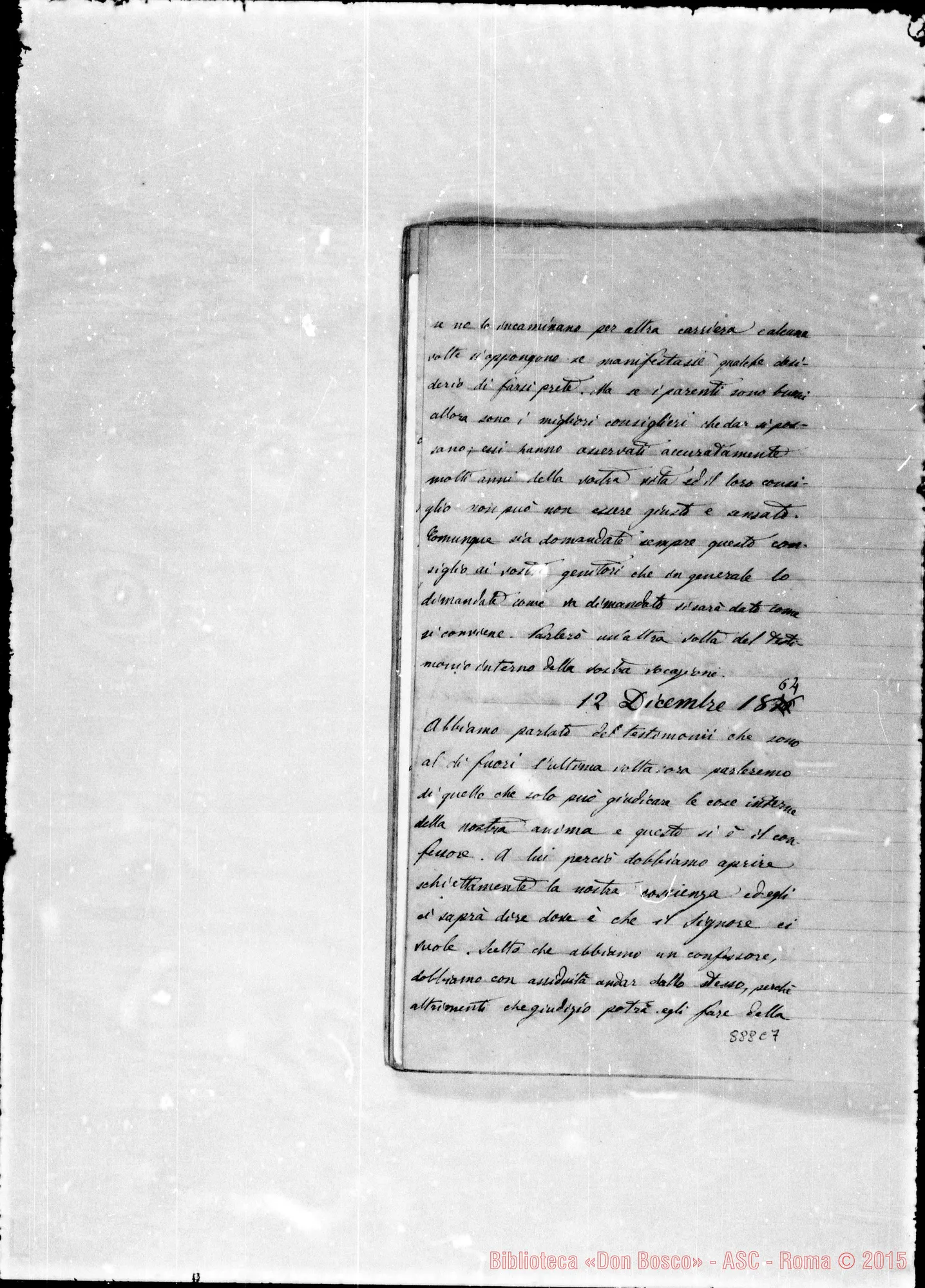 Fotogramma C 7 — Scritti di D. Lemoyne riguardo D. Bosco Gio.