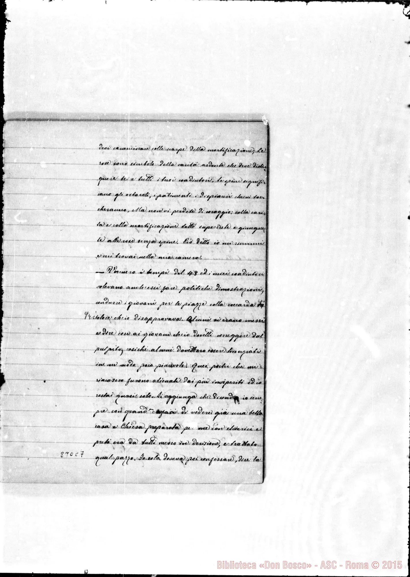 Fotogramma C 7 — Lettere di D. Francesia da Roma