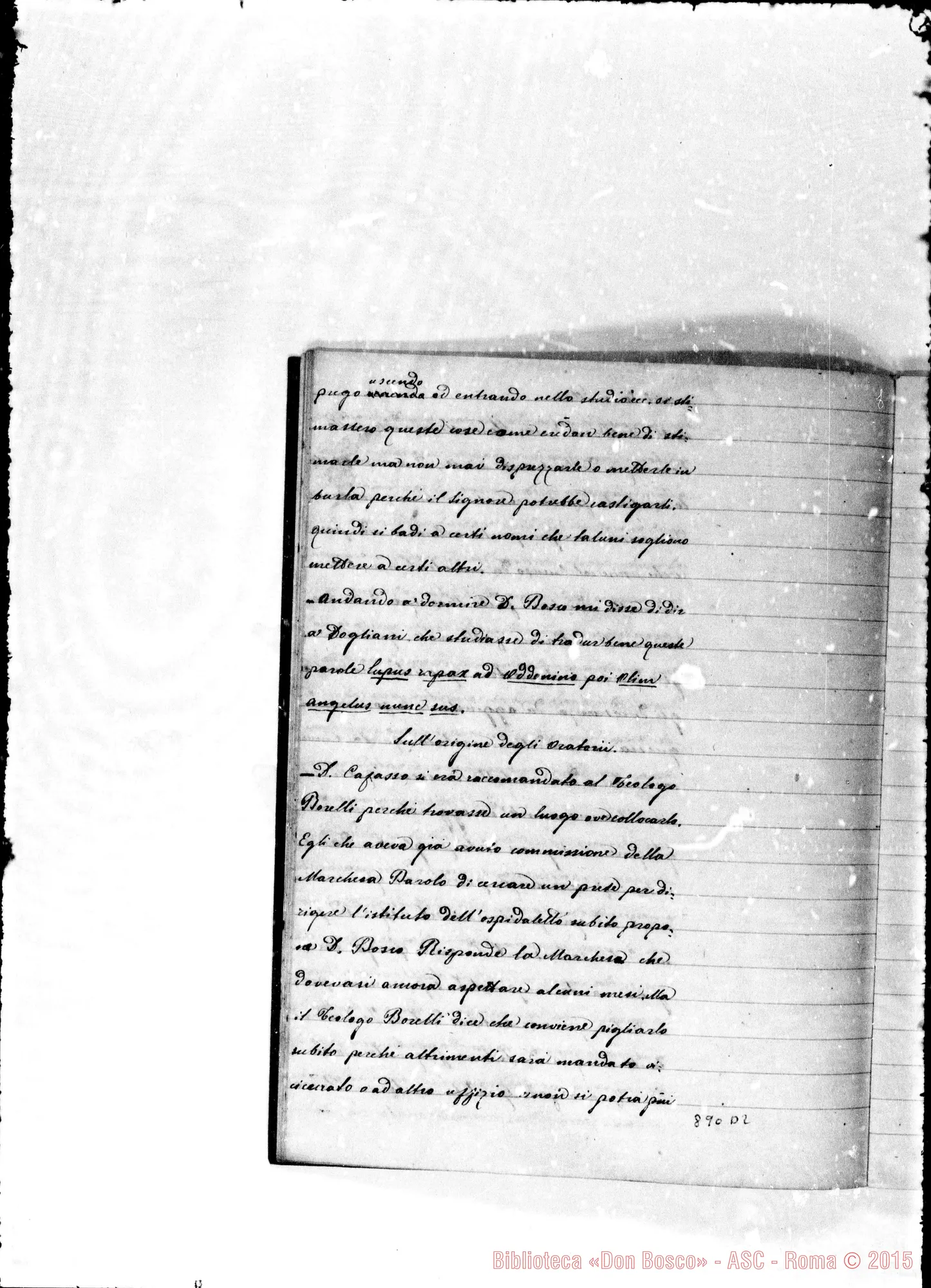 Fotogramma D 2 — Lettere di D. Francesia da Roma