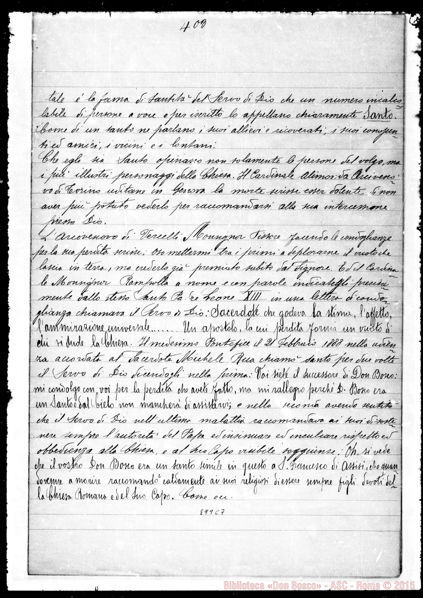 Fotogramma C 7 — Mille fatti autentici della vita del gran Servo di Dio Sac. Giovanni Bosco, fondatore della Società Salesiana…
