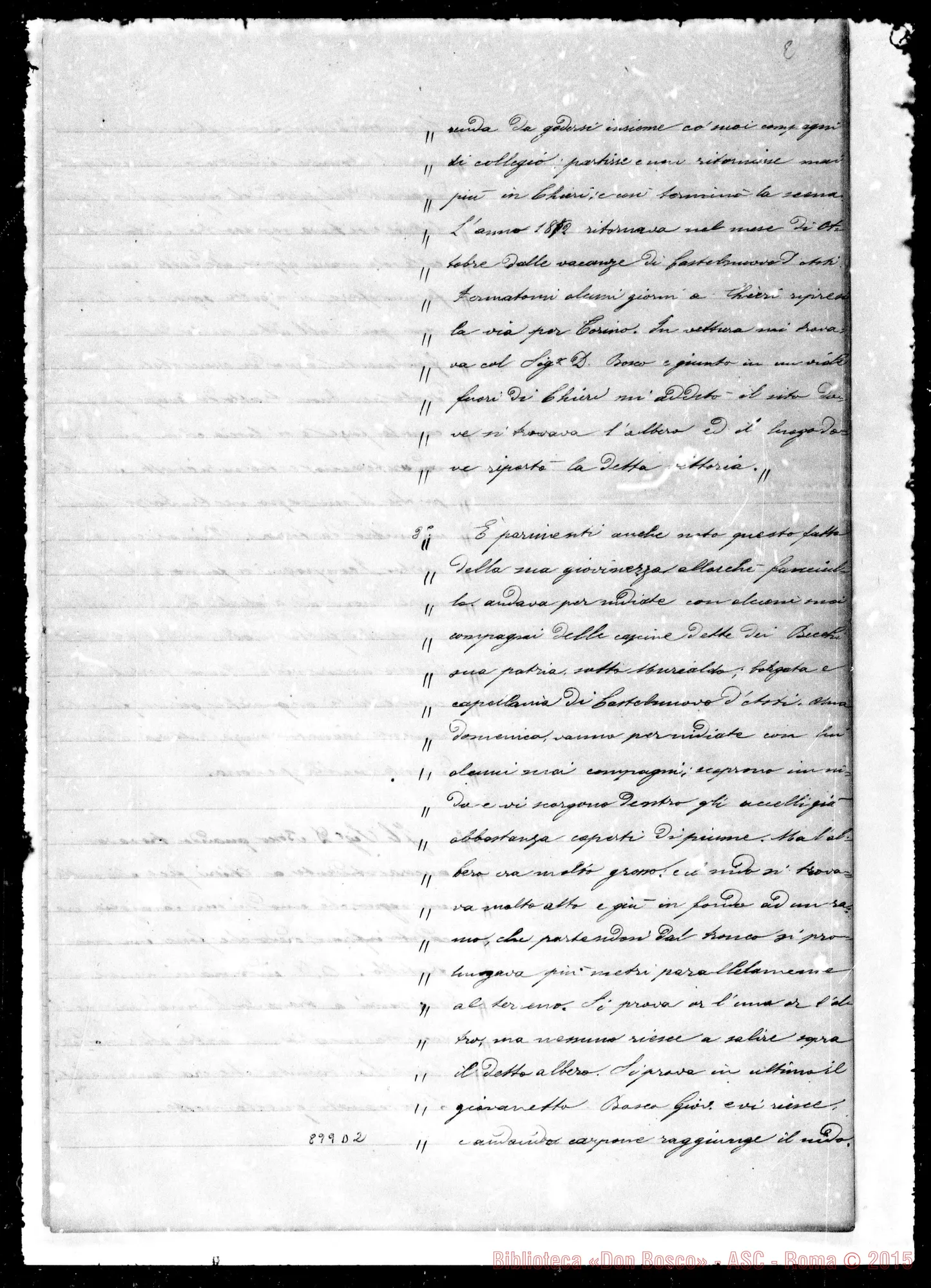 Fotogramma D 2 — Berto Gioachino: «Dalla fanciullezza al 1841»