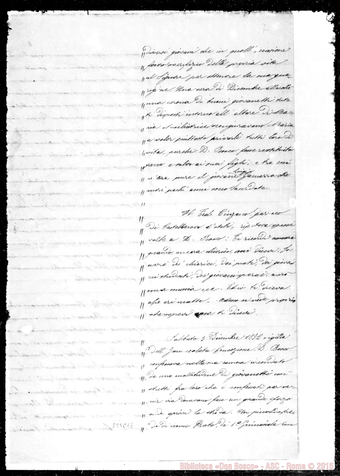 Fotogramma E 12 — «Dal 1847 al 1872. Episodi varii…»