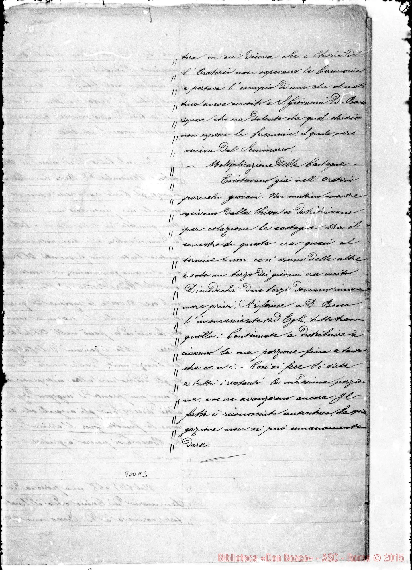 Fotogramma A 3 — «Dal 1847 al 1872. Episodi varii…»