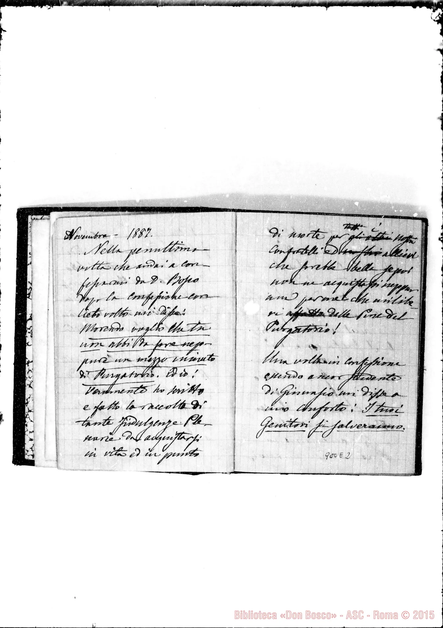 Fotogramma E 2 — «Memorie» (1887-1910)