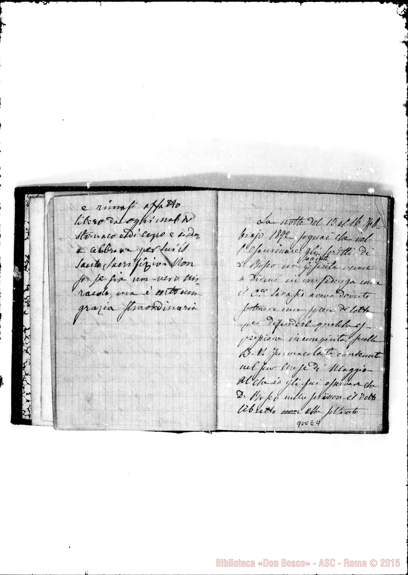 Fotogramma E 4 — «Memorie» (1887-1910)