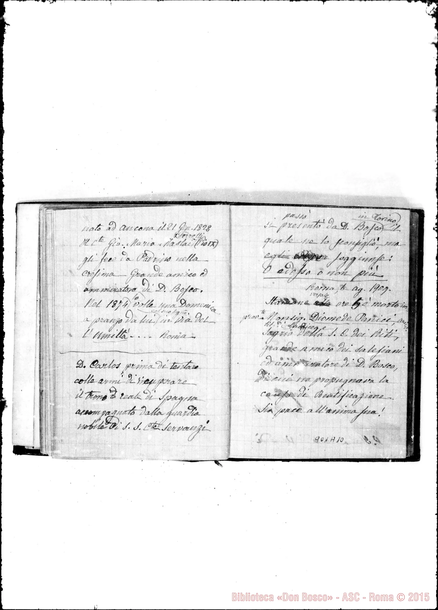 Fotogramma A 10 — «Memorie» (1887-1910)