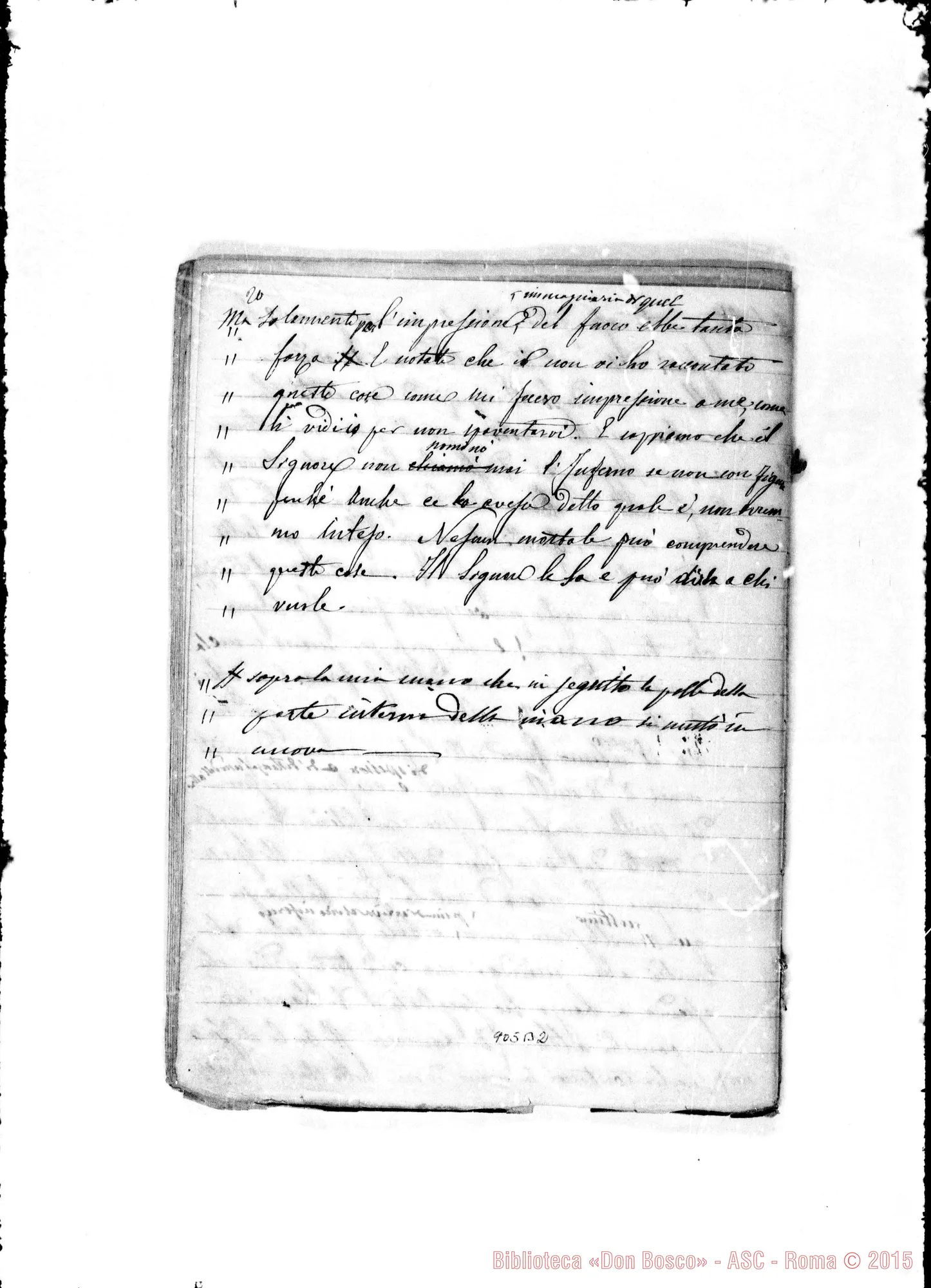Fotogramma B 2 — Sogno della vite presso la pompa. 1 maggio 1868