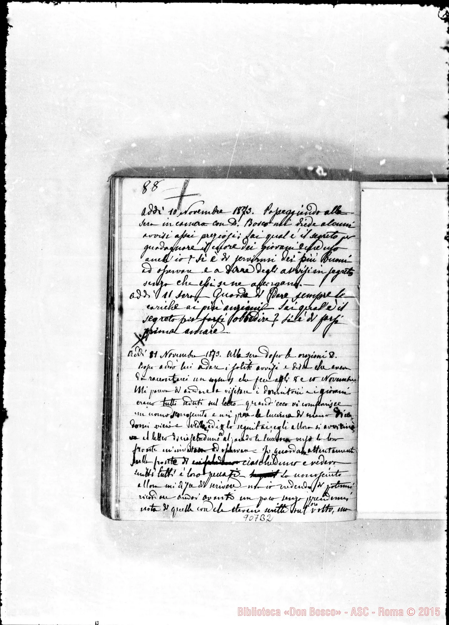 Fotogramma B 2 — «Episodi ed aneddoti diversi». Viaggio A Roma nel 1873