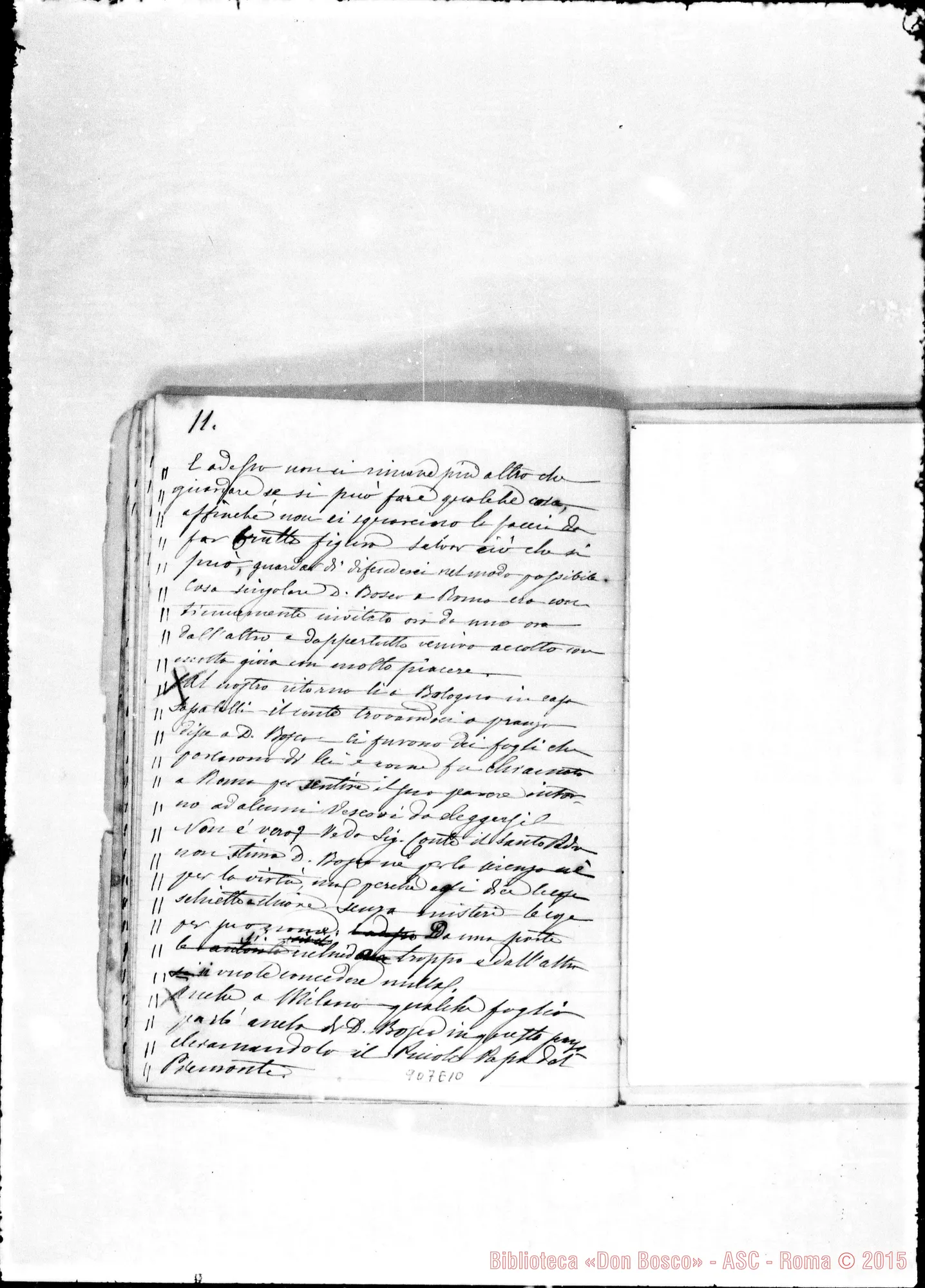 Fotogramma E 10 — Appunti sul viaggio A Roma nel febbraio de! 1873