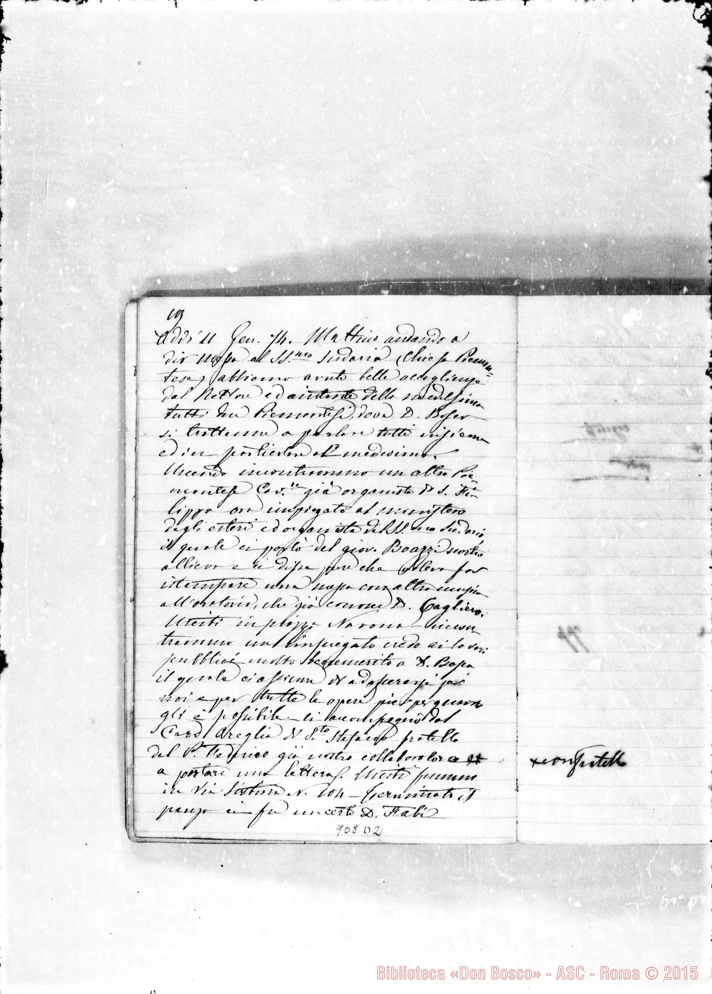 Fotogramma D 2 — Appunti sul viaggio A Roma ne! 1873-74