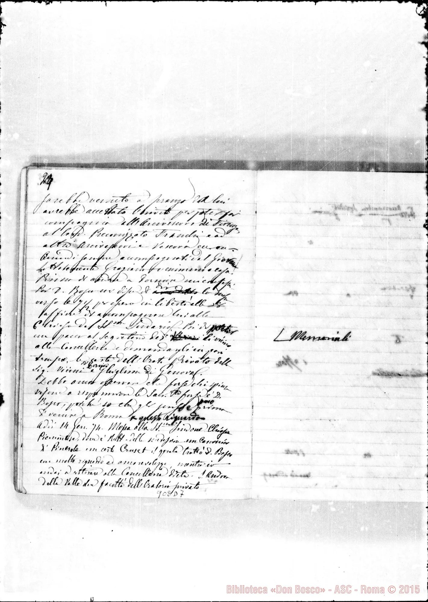 Fotogramma D 7 — Appunti sul viaggio A Roma ne! 1873-74