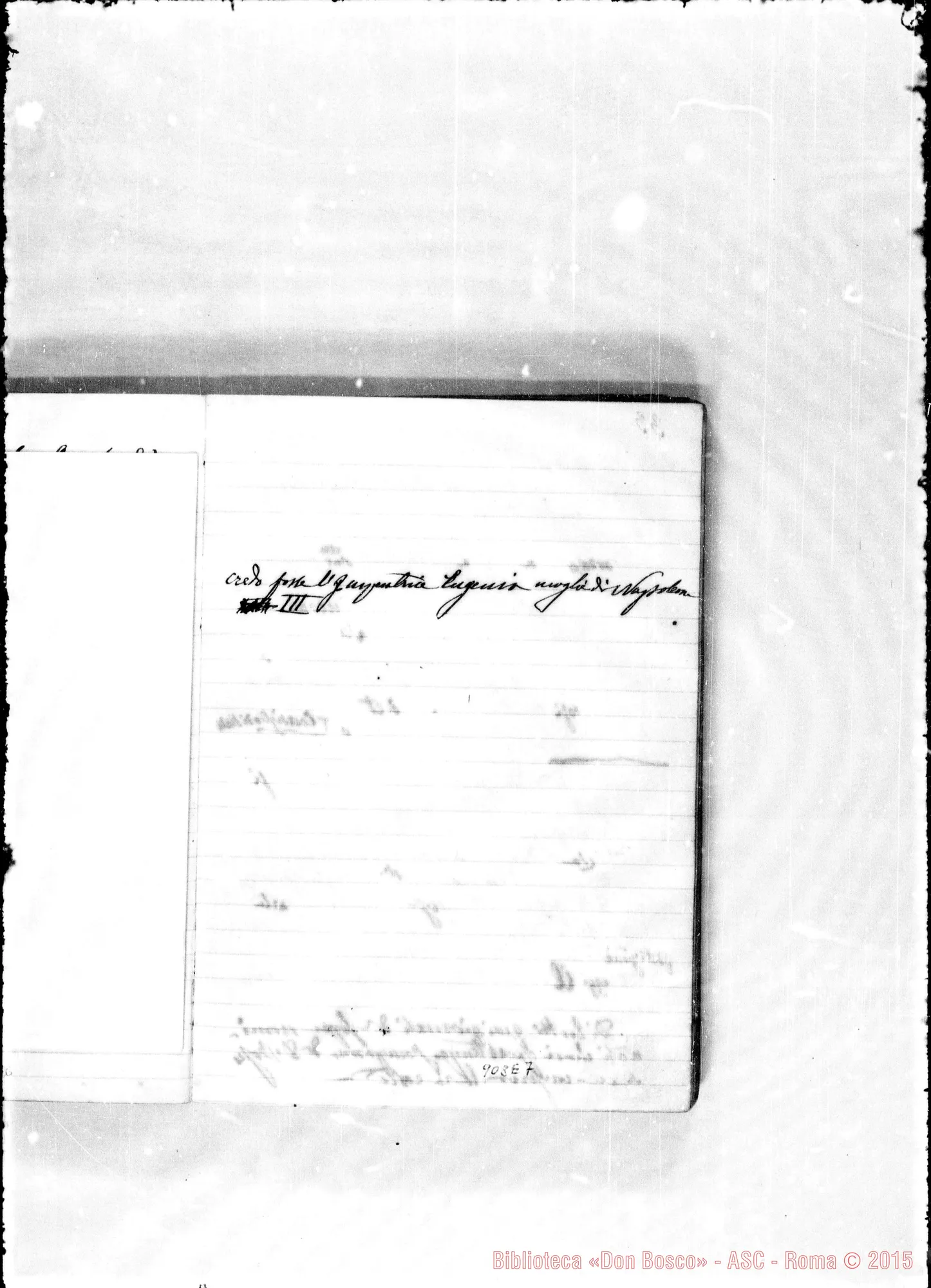 Fotogramma E 7 — Appunti sul viaggio A Roma ne! 1873-74