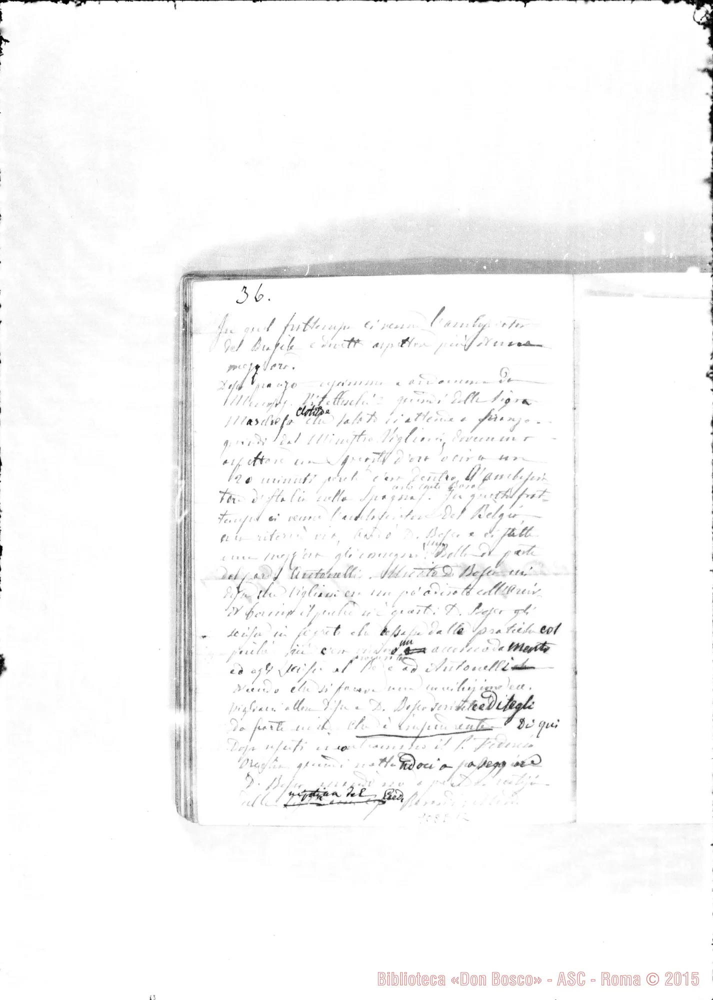 Fotogramma E 12 — Appunti sul viaggio A Roma ne! 1873-74