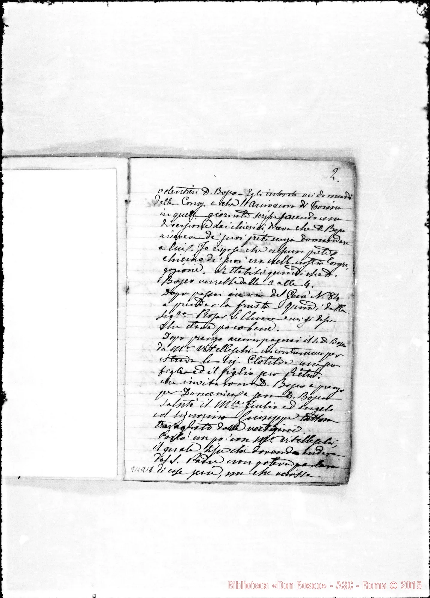Fotogramma A 11 — Memorie del viaggio A Roma nel 18 febbraio 1875