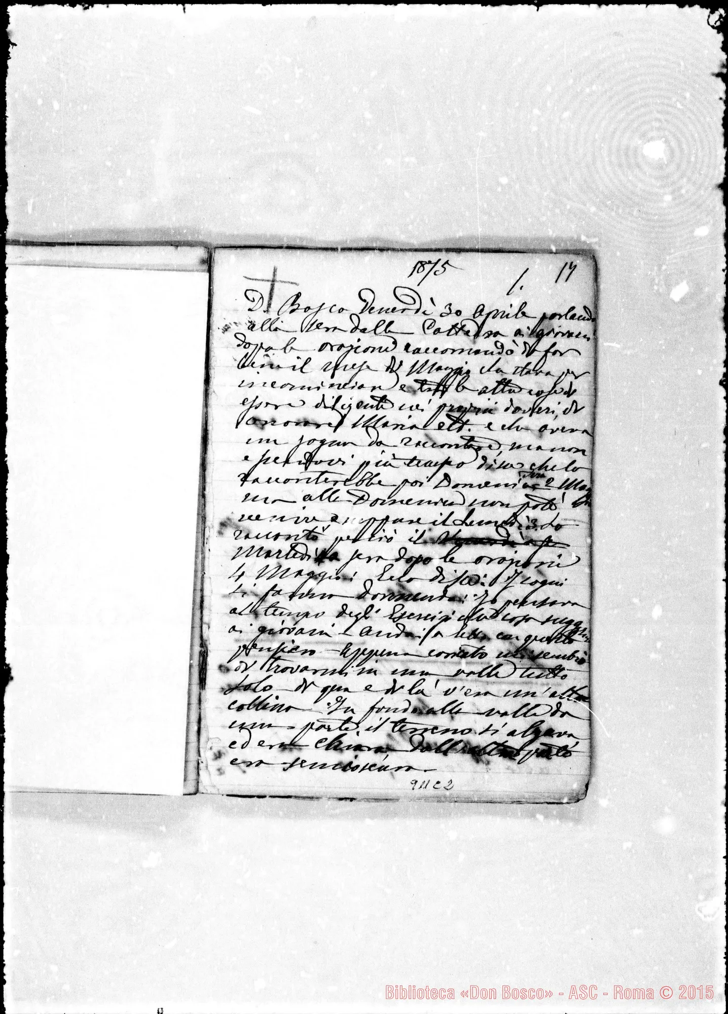 Fotogramma C 2 — Memorie del viaggio A Roma nel 18 febbraio 1875