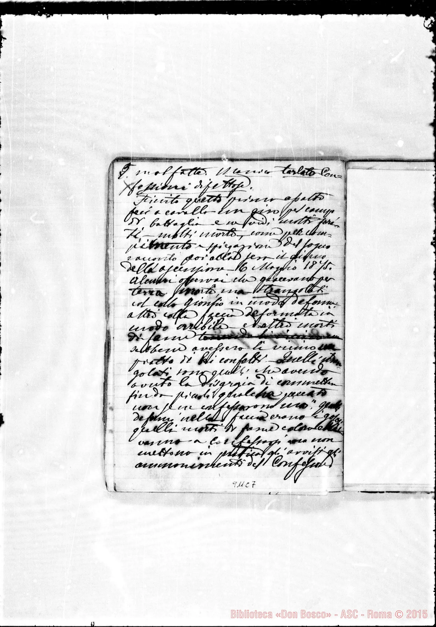 Fotogramma C 7 — Memorie del viaggio A Roma nel 18 febbraio 1875