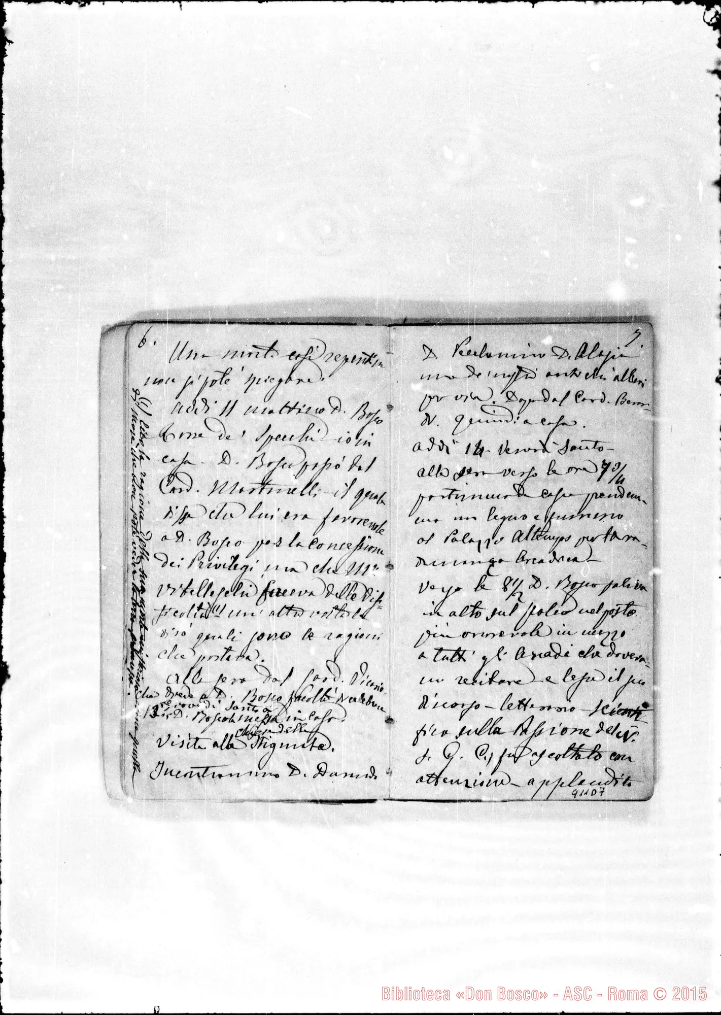 Fotogramma D 7 — Brevi notizie del viaggio A Roma nel 1876