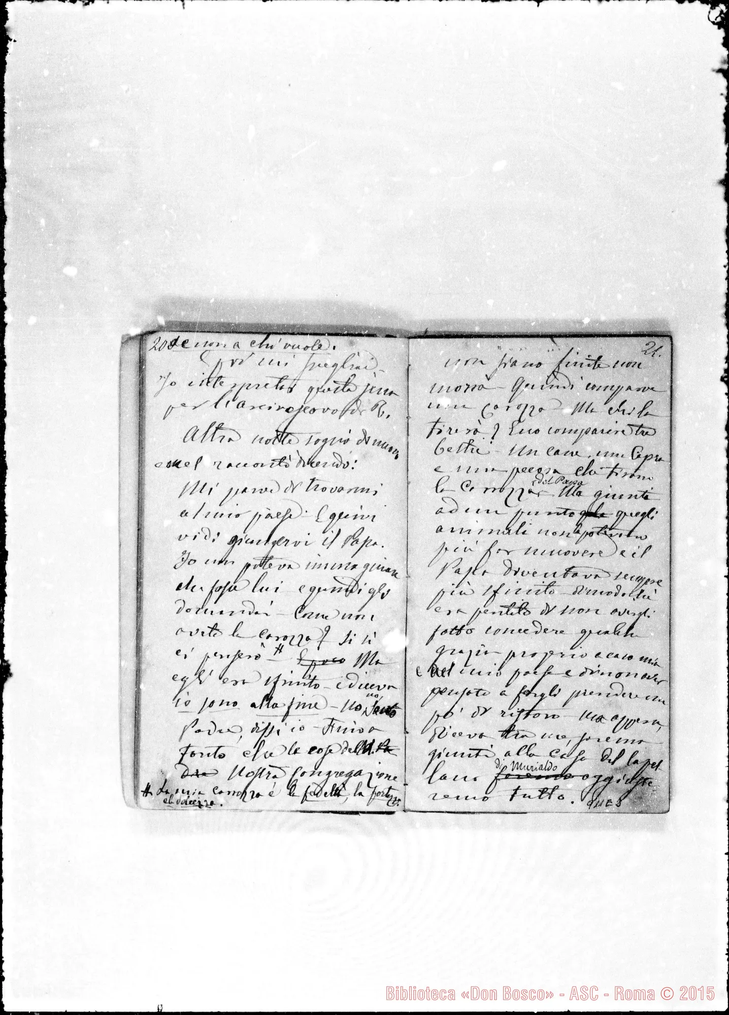 Fotogramma E 2 — Brevi notizie del viaggio A Roma nel 1876