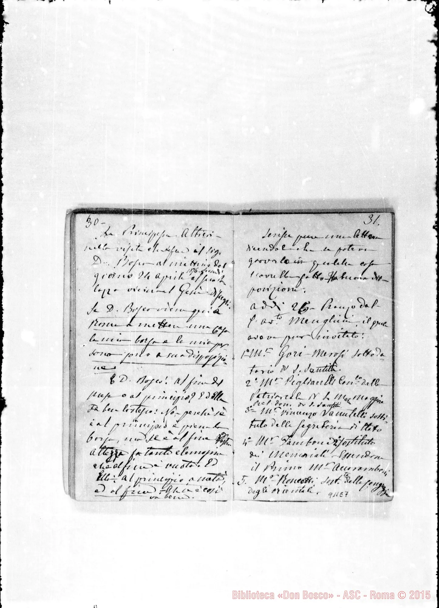 Fotogramma E 7 — Brevi notizie del viaggio A Roma nel 1876