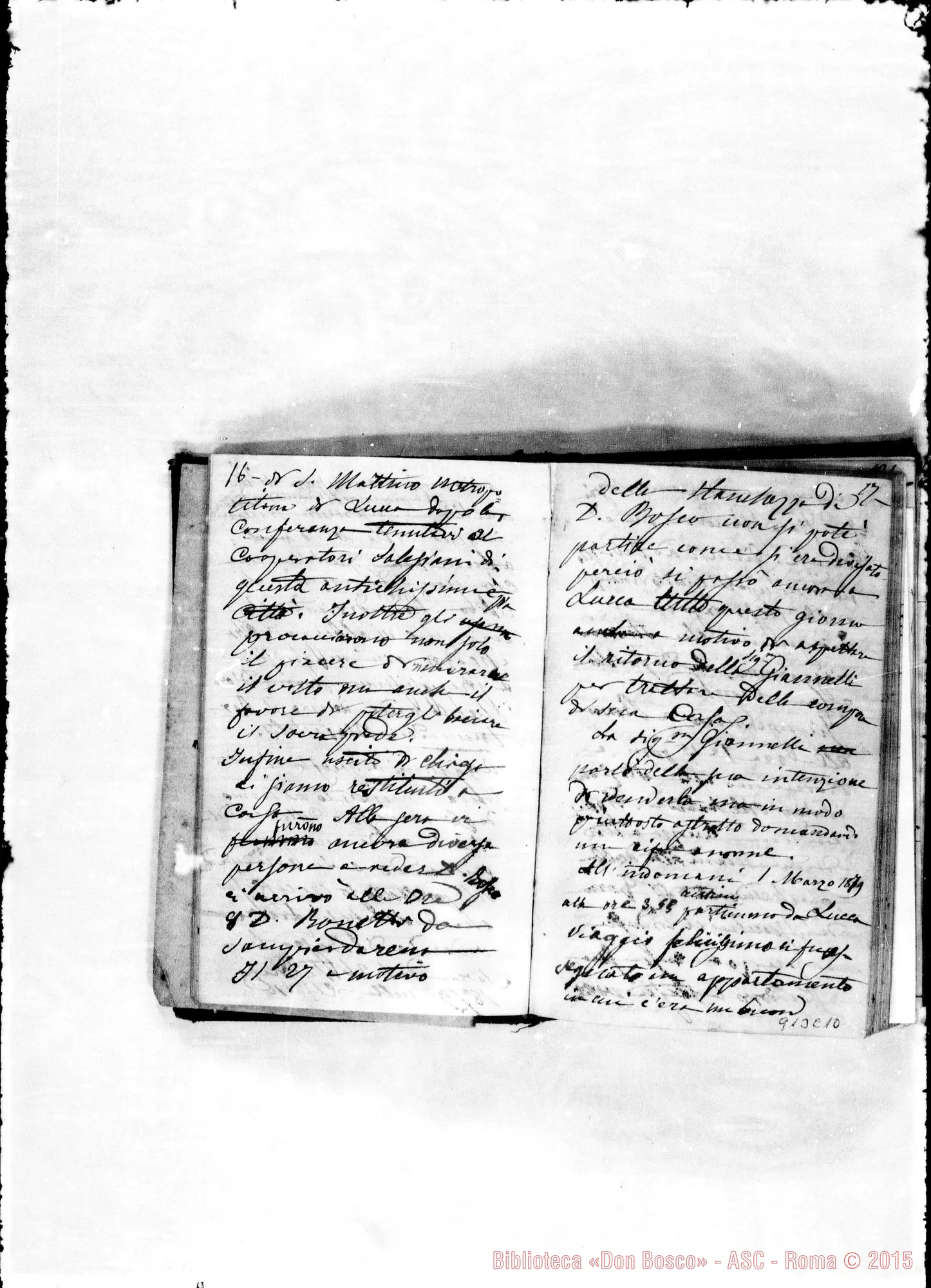 Fotogramma C 10 — Appunti pel viaggio A Roma 1879-80