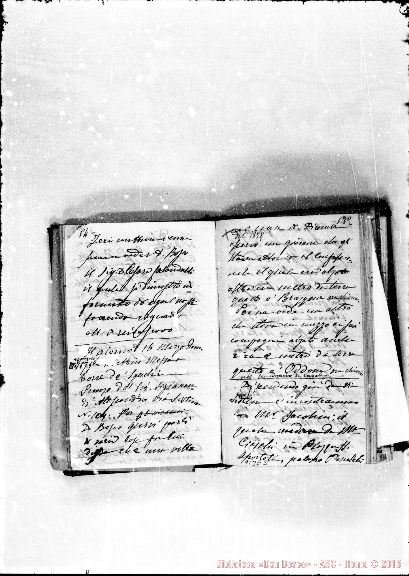 Fotogramma E 5 — Appunti pel viaggio A Roma 1879-80