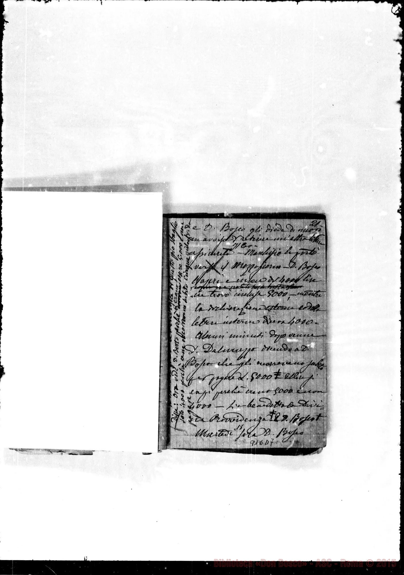 Fotogramma D 7 — Memoriale 1882. Alcuni appunti sul viaggio A Roma nel 1882