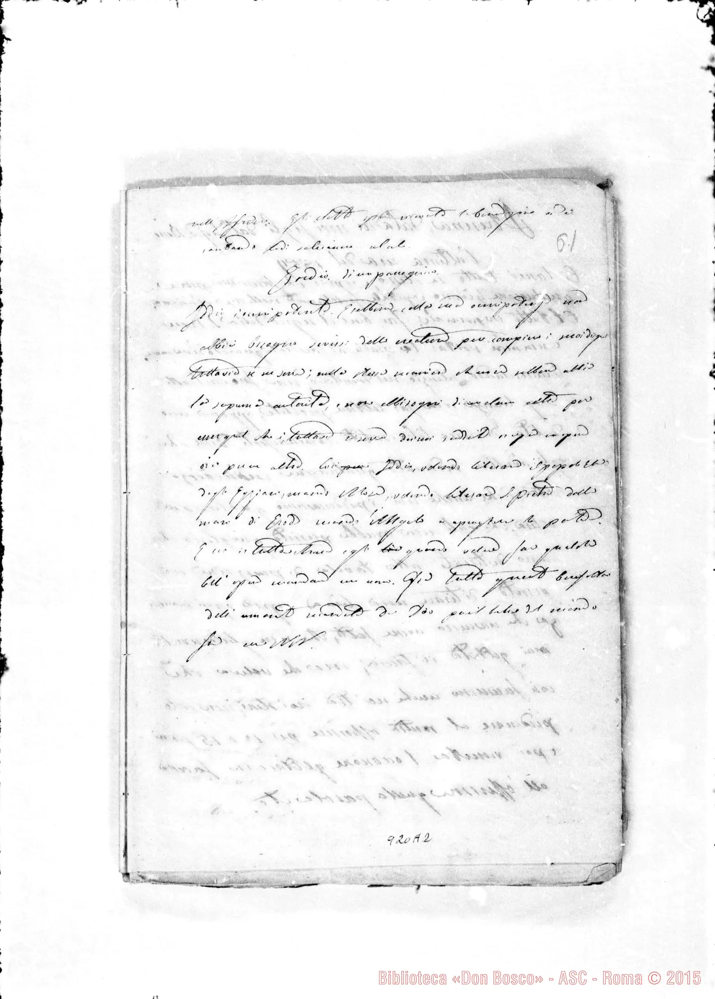 Fotogramma A 2 — Bonetti Giovanni: Cronaca. 1858… «Memoria di alcuni fatti…»