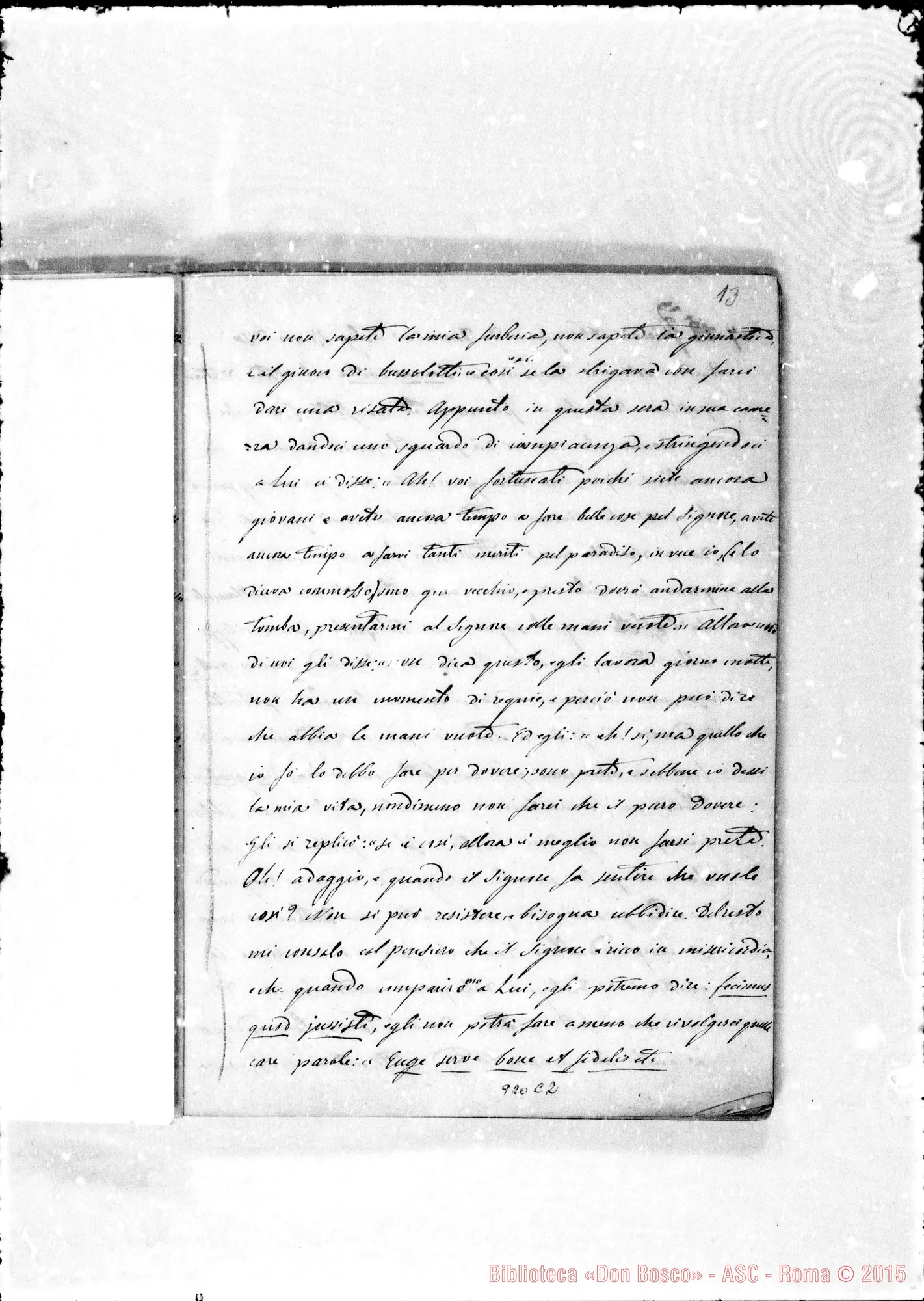 Fotogramma C 2 — Annali. 1860-61. «A gloria di Dio E del suo servo»