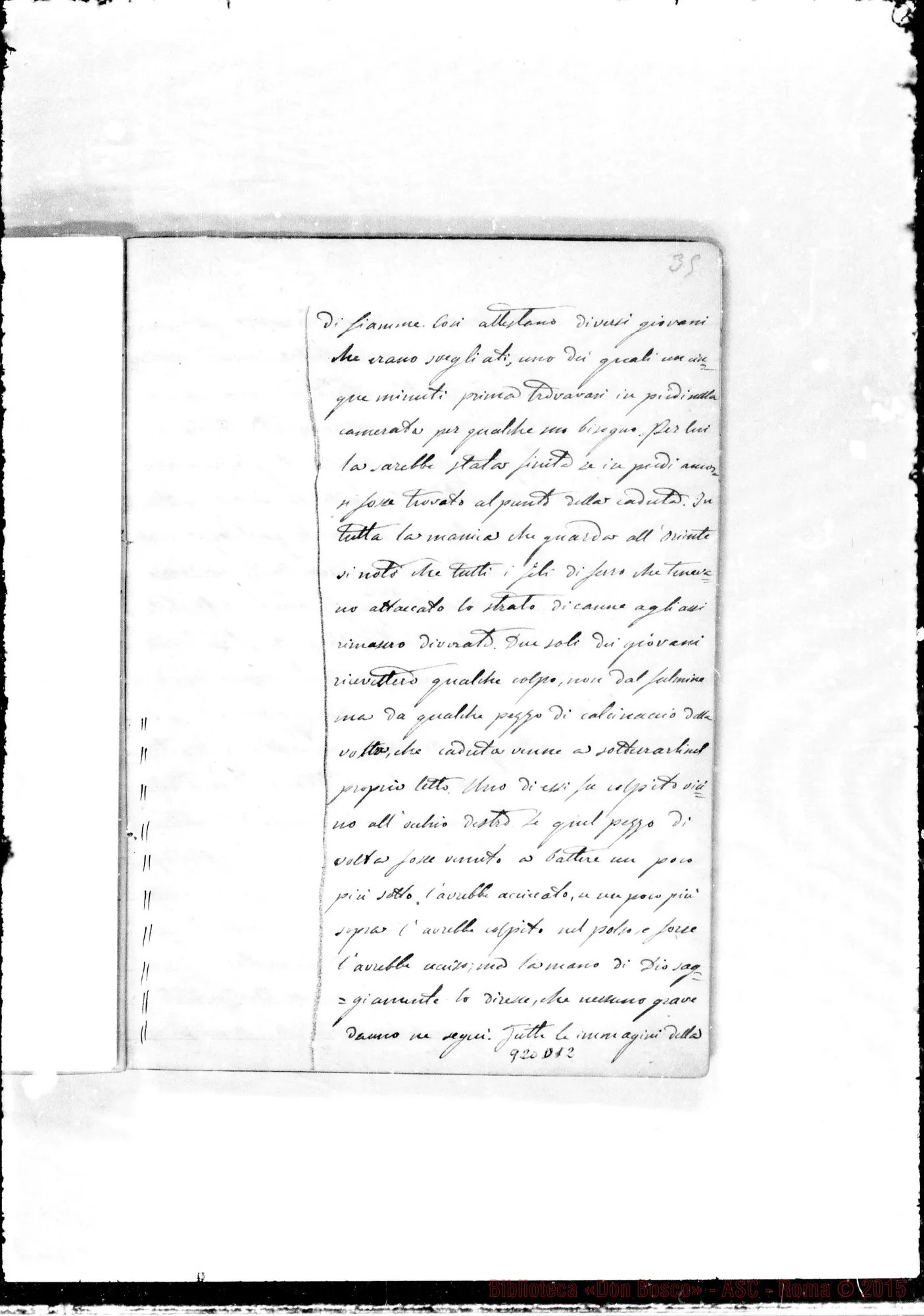 Fotogramma D 12 — Annali. 1860-61. «A gloria di Dio E del suo servo»