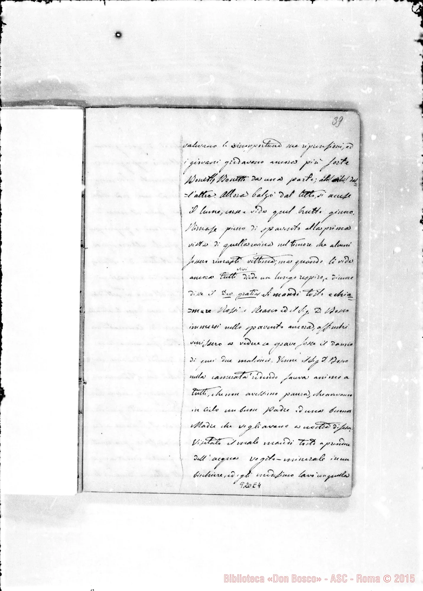Fotogramma E 4 — Annali. 1860-61. «A gloria di Dio E del suo servo»