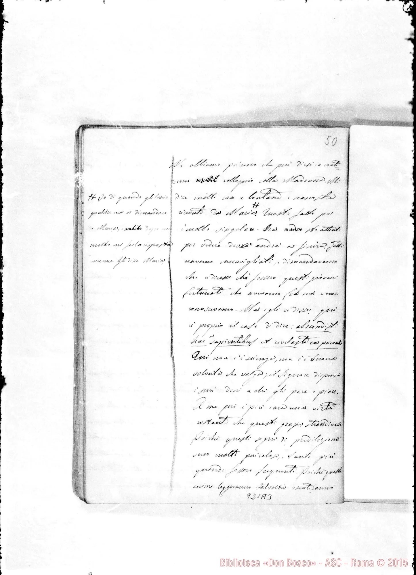 Fotogramma A 3 — Annali. 1860-61. «A gloria di Dio E del suo servo»