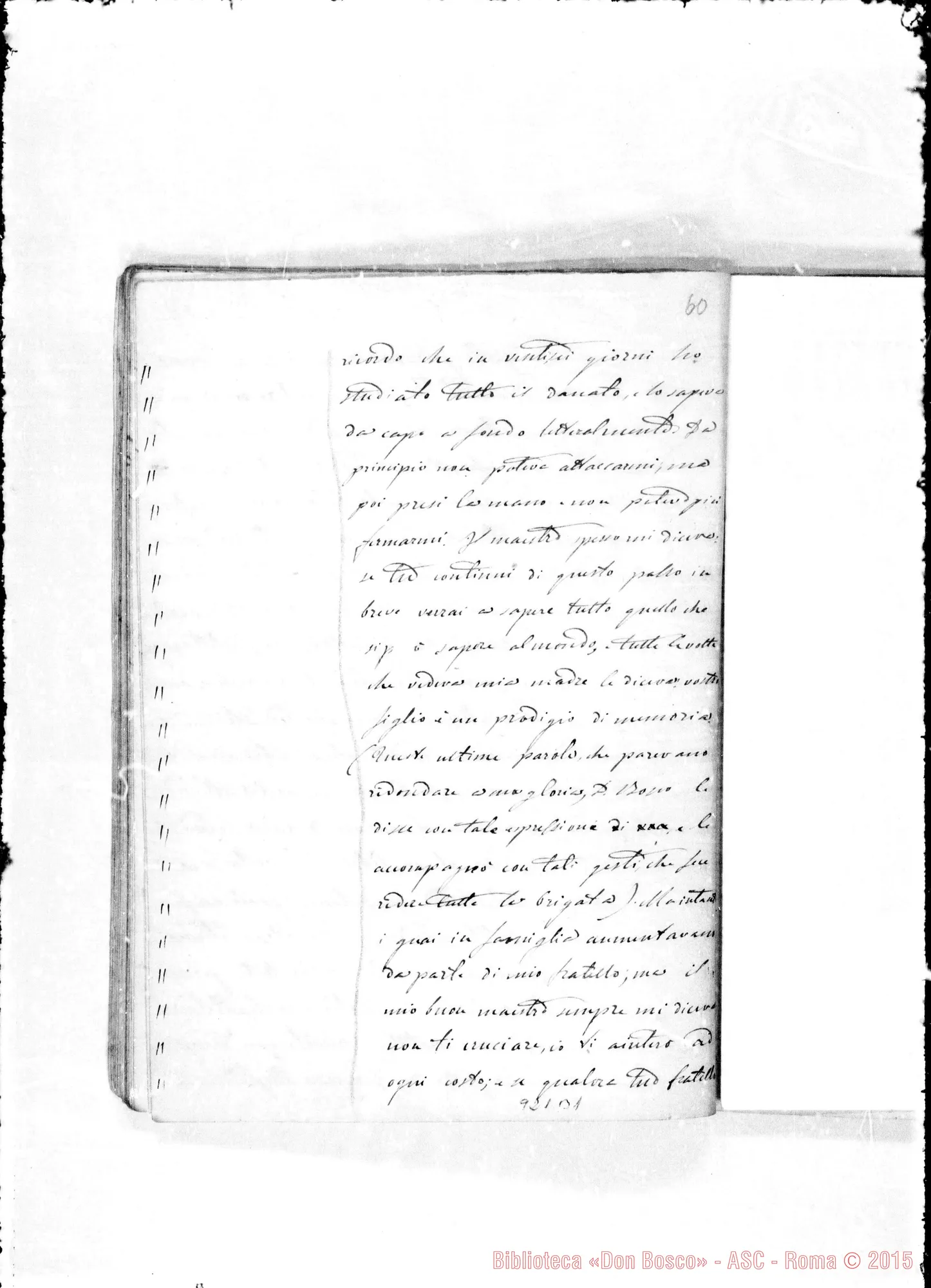 Fotogramma B 1 — Annali. 1860-61. «A gloria di Dio E del suo servo»