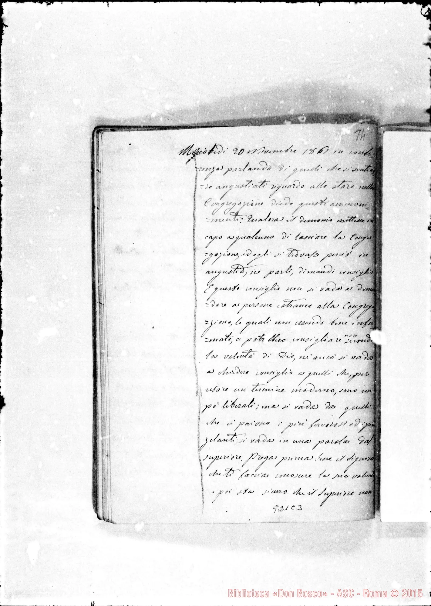 Fotogramma C 3 — Annali. 1860-61. «A gloria di Dio E del suo servo»