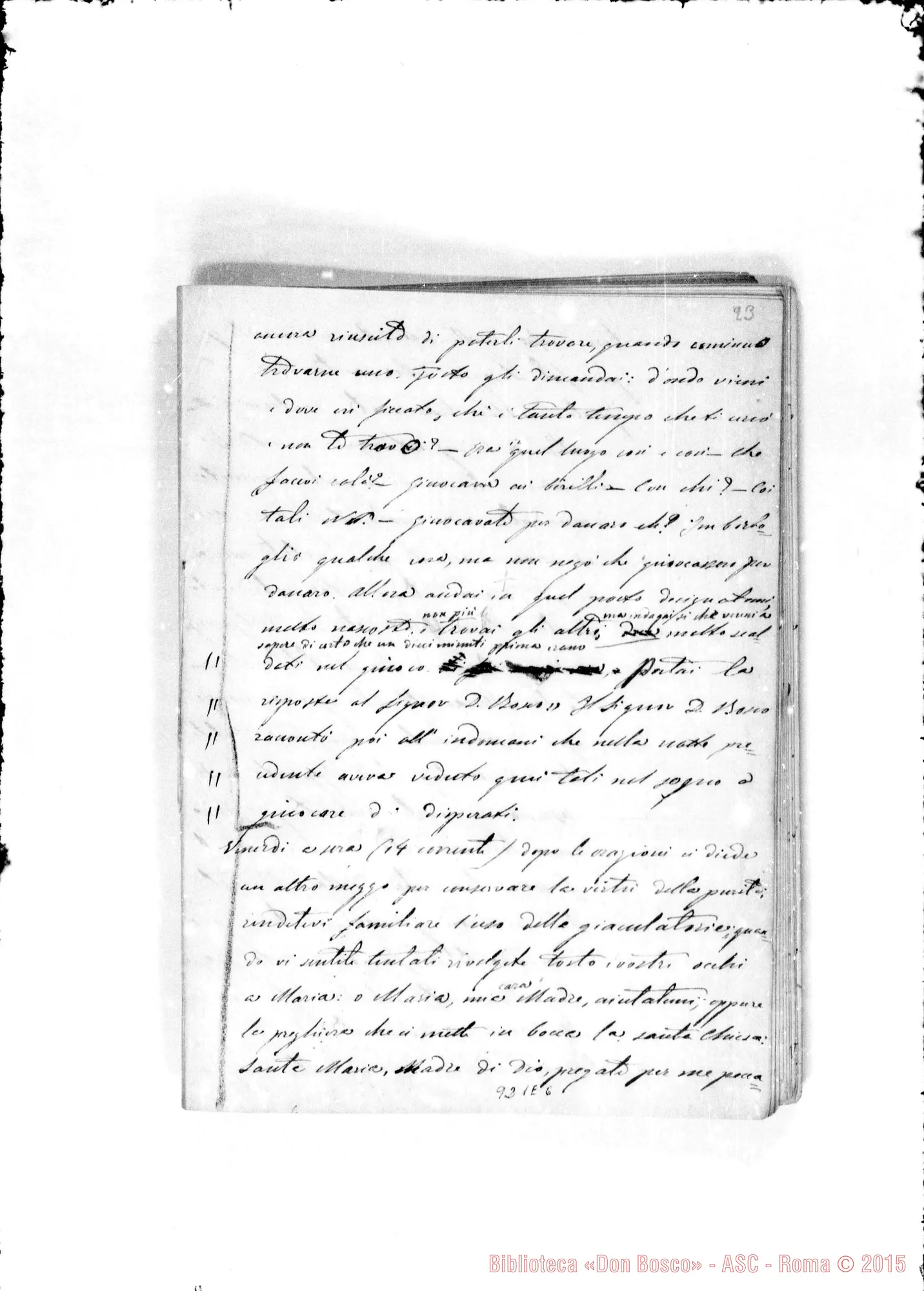 Fotogramma E 6 — Annali. 1861-62. «Ricordi dati dal Sig. D. Bosco ai suoi…»