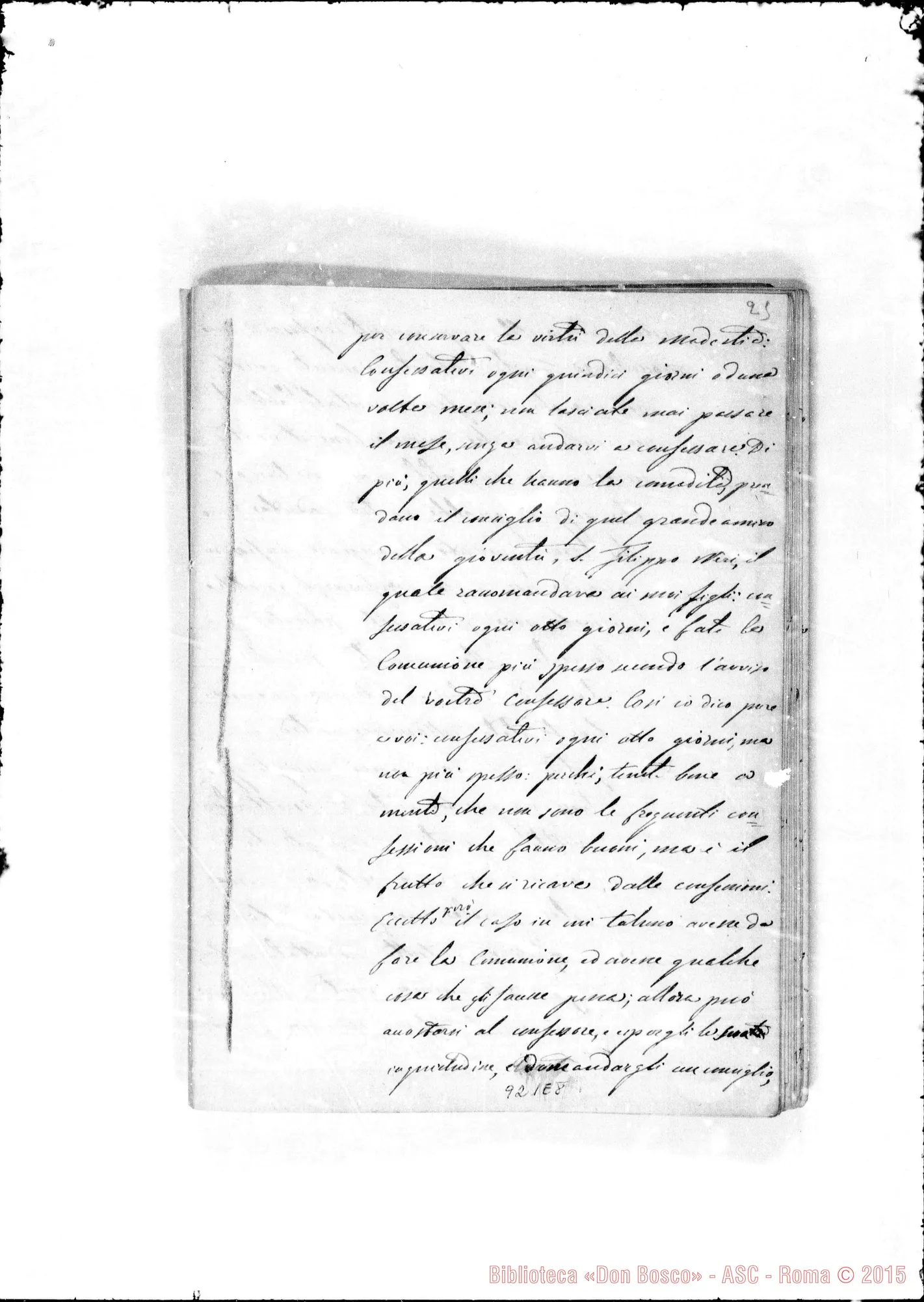 Fotogramma E 8 — Annali. 1861-62. «Ricordi dati dal Sig. D. Bosco ai suoi…»
