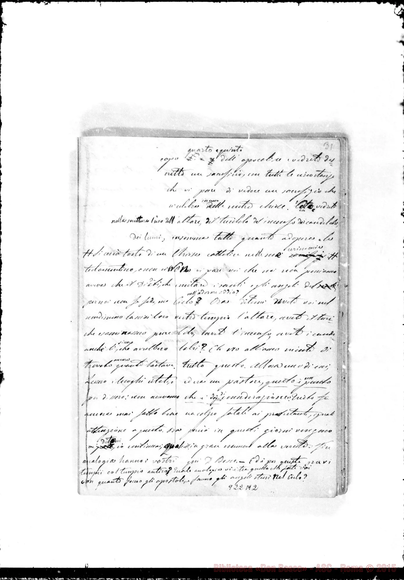 Fotogramma A 2 — Annali. 1861-62. «Ricordi dati dal Sig. D. Bosco ai suoi…»