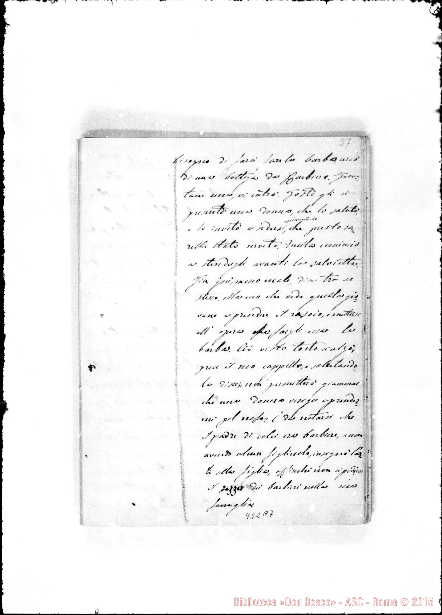 Fotogramma A 7 — Annali. 1861-62. «Ricordi dati dal Sig. D. Bosco ai suoi…»