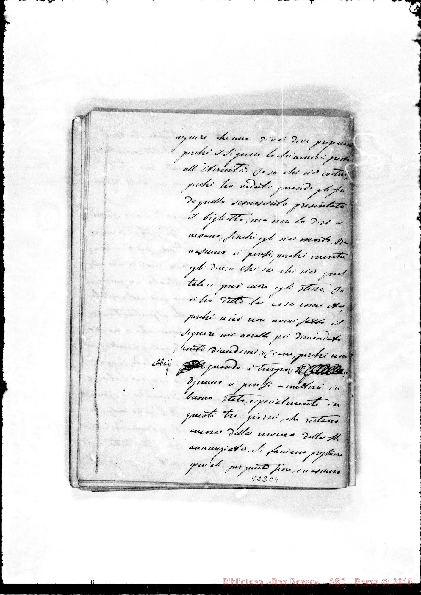 Fotogramma C 4 — Annali. 1861-62. «Ricordi dati dal Sig. D. Bosco ai suoi…»