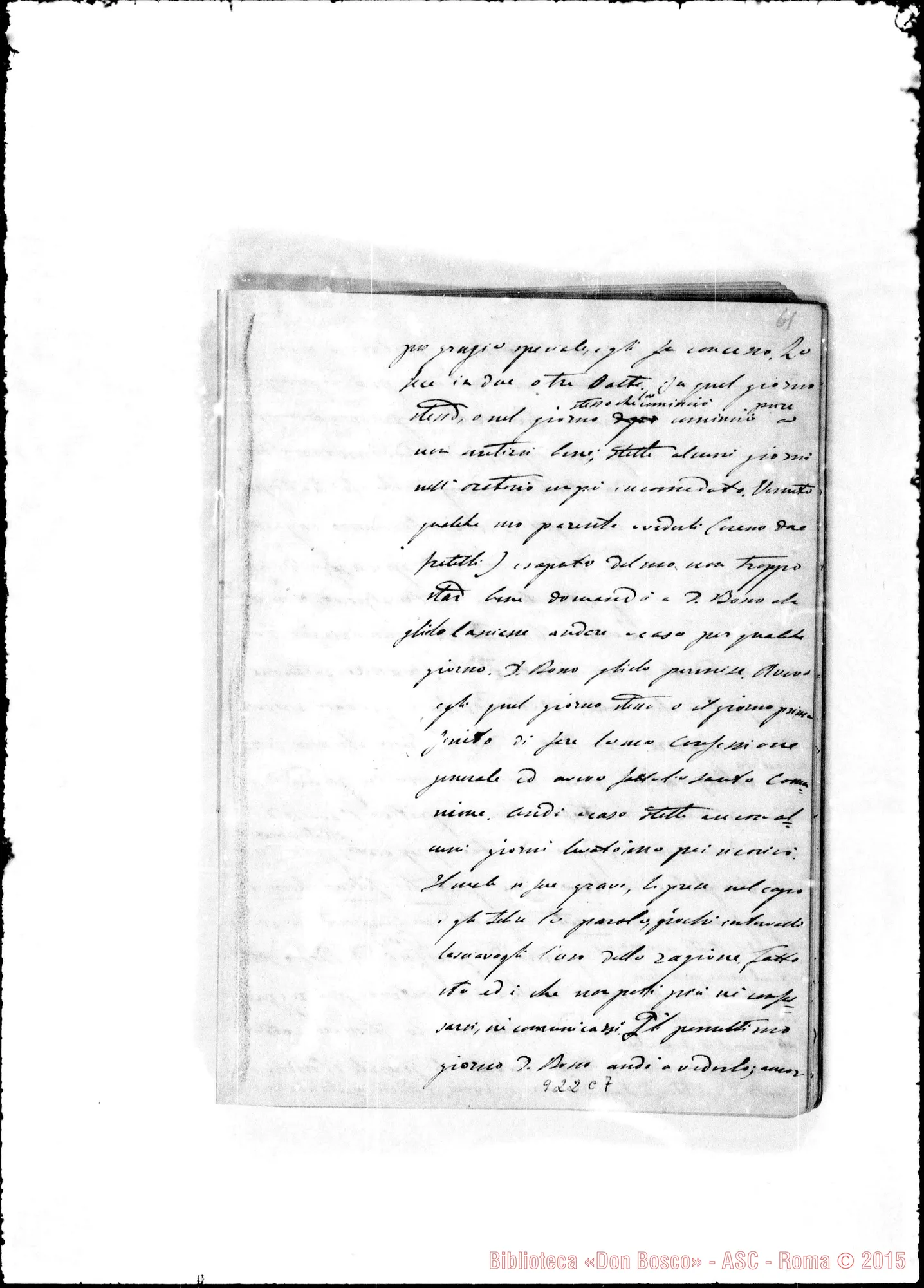 Fotogramma C 7 — Annali. 1861-62. «Ricordi dati dal Sig. D. Bosco ai suoi…»